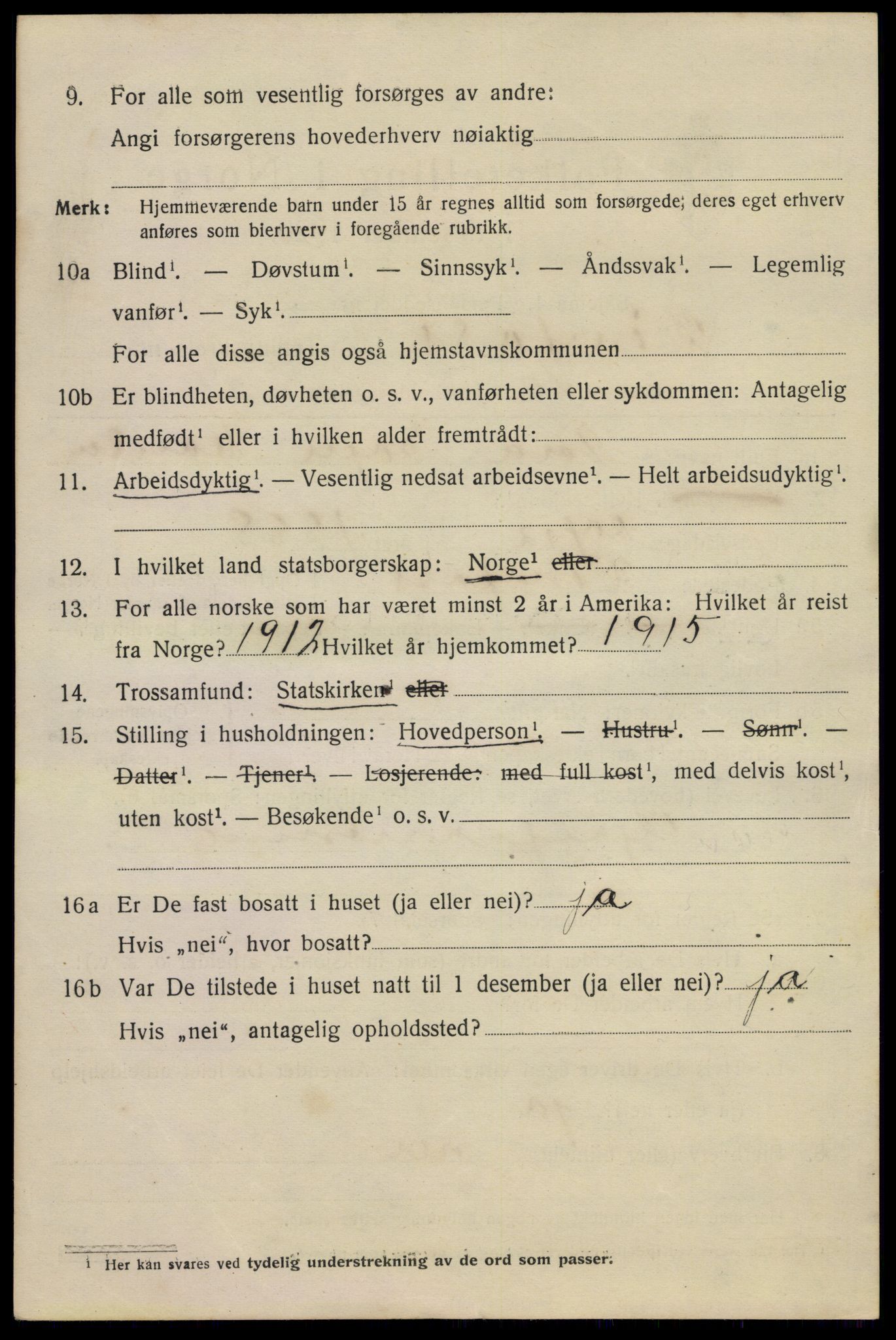 SAKO, 1920 census for Hønefoss, 1920, p. 2273