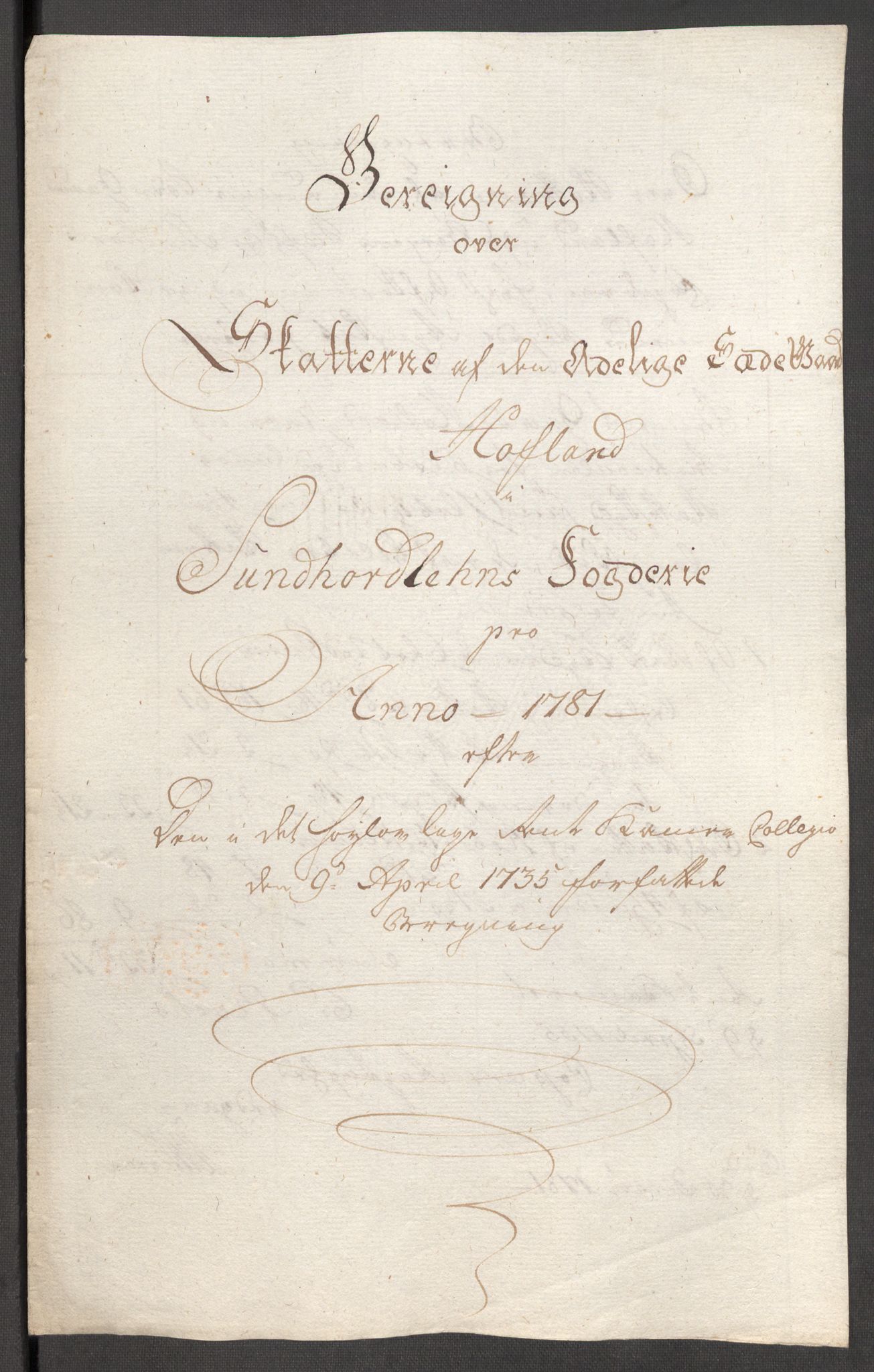 Rentekammeret inntil 1814, Reviderte regnskaper, Fogderegnskap, RA/EA-4092/R48/L3097: Fogderegnskap Sunnhordland og Hardanger, 1781, p. 314