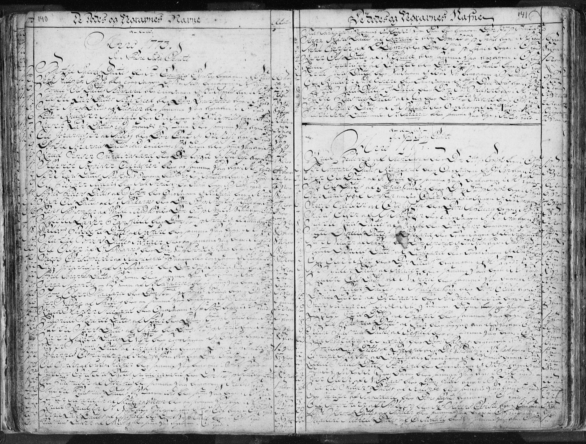 Hjelmeland sokneprestkontor, SAST/A-101843/01/IV/L0001: Parish register (official) no. A 1, 1760-1799, p. 140-141