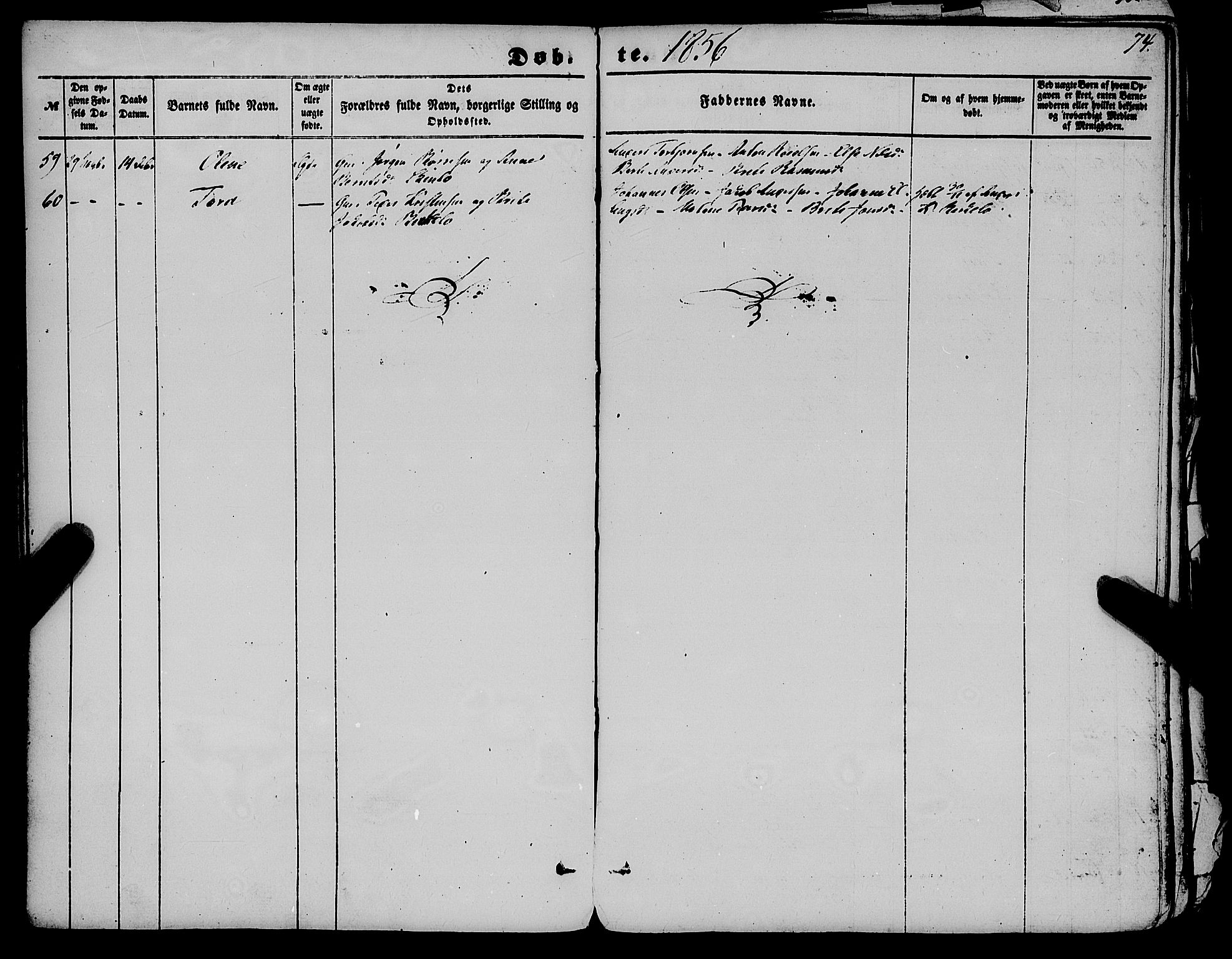 Gloppen sokneprestembete, AV/SAB-A-80101/H/Haa/Haaa/L0009: Parish register (official) no. A 9, 1855-1870, p. 74