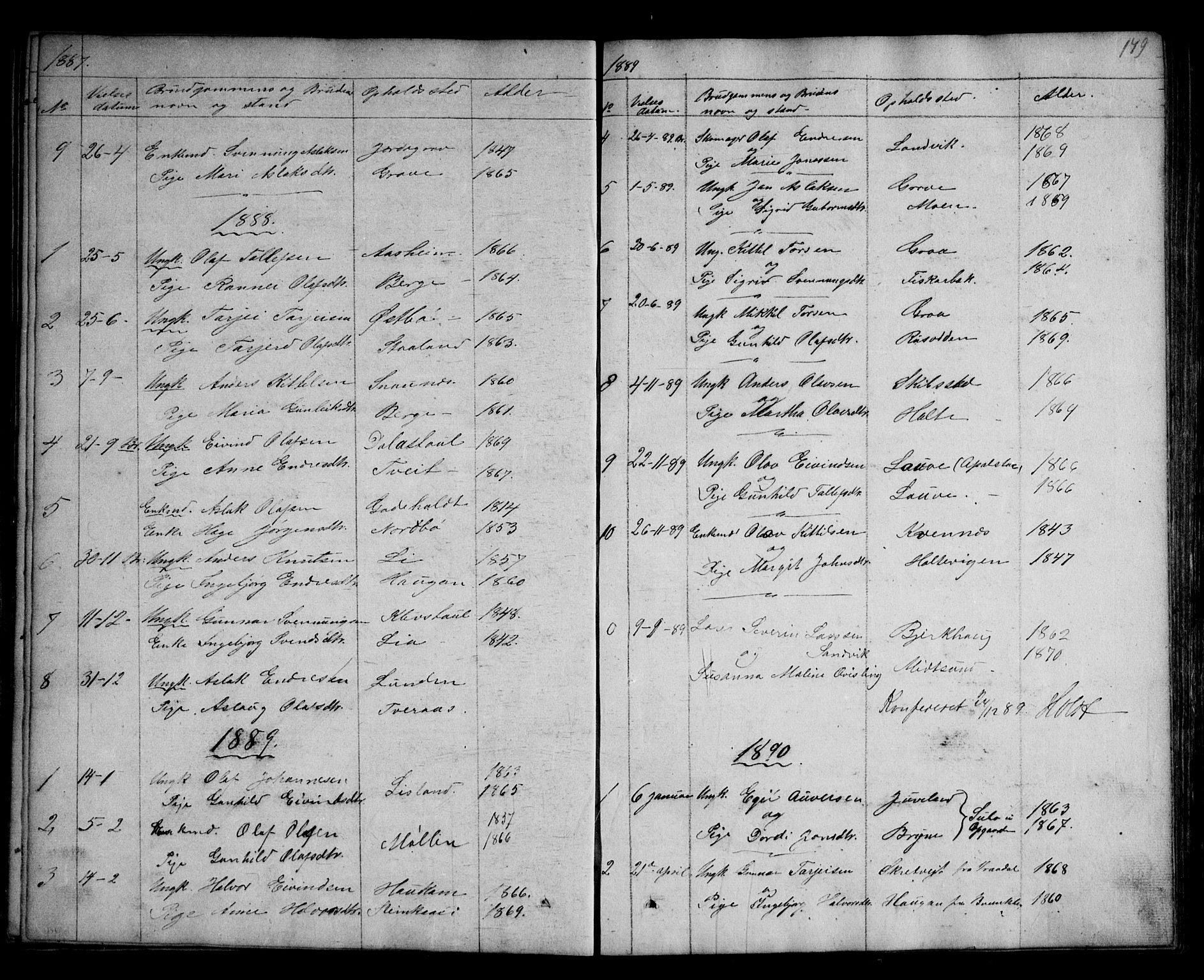 Kviteseid kirkebøker, SAKO/A-276/G/Ga/L0001: Parish register (copy) no. I 1, 1850-1893, p. 179