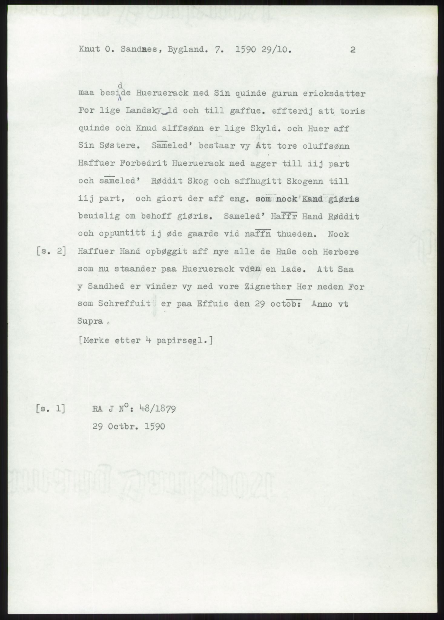 Samlinger til kildeutgivelse, Diplomavskriftsamlingen, AV/RA-EA-4053/H/Ha, p. 1880