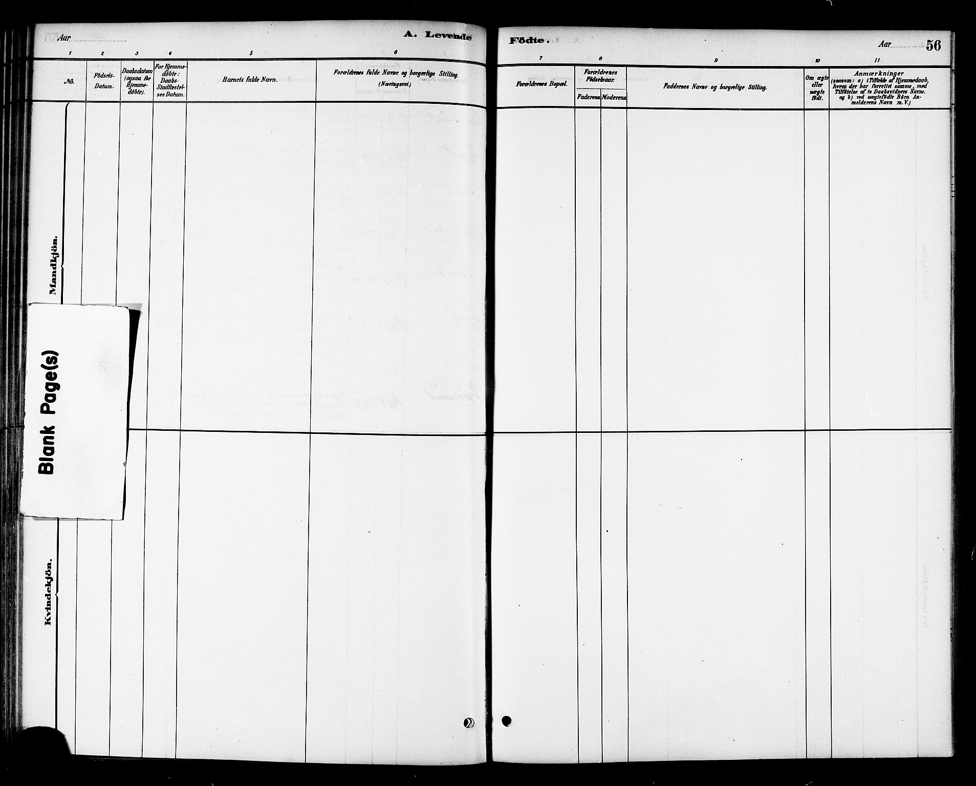 Ministerialprotokoller, klokkerbøker og fødselsregistre - Sør-Trøndelag, SAT/A-1456/654/L0663: Parish register (official) no. 654A01, 1880-1894, p. 56