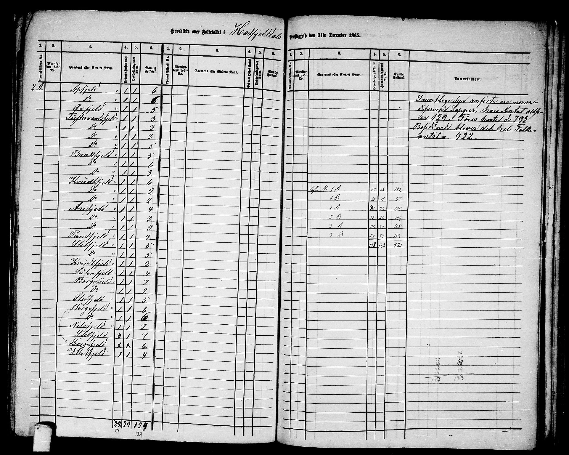 RA, 1865 census for Hattfjelldal, 1865, p. 3