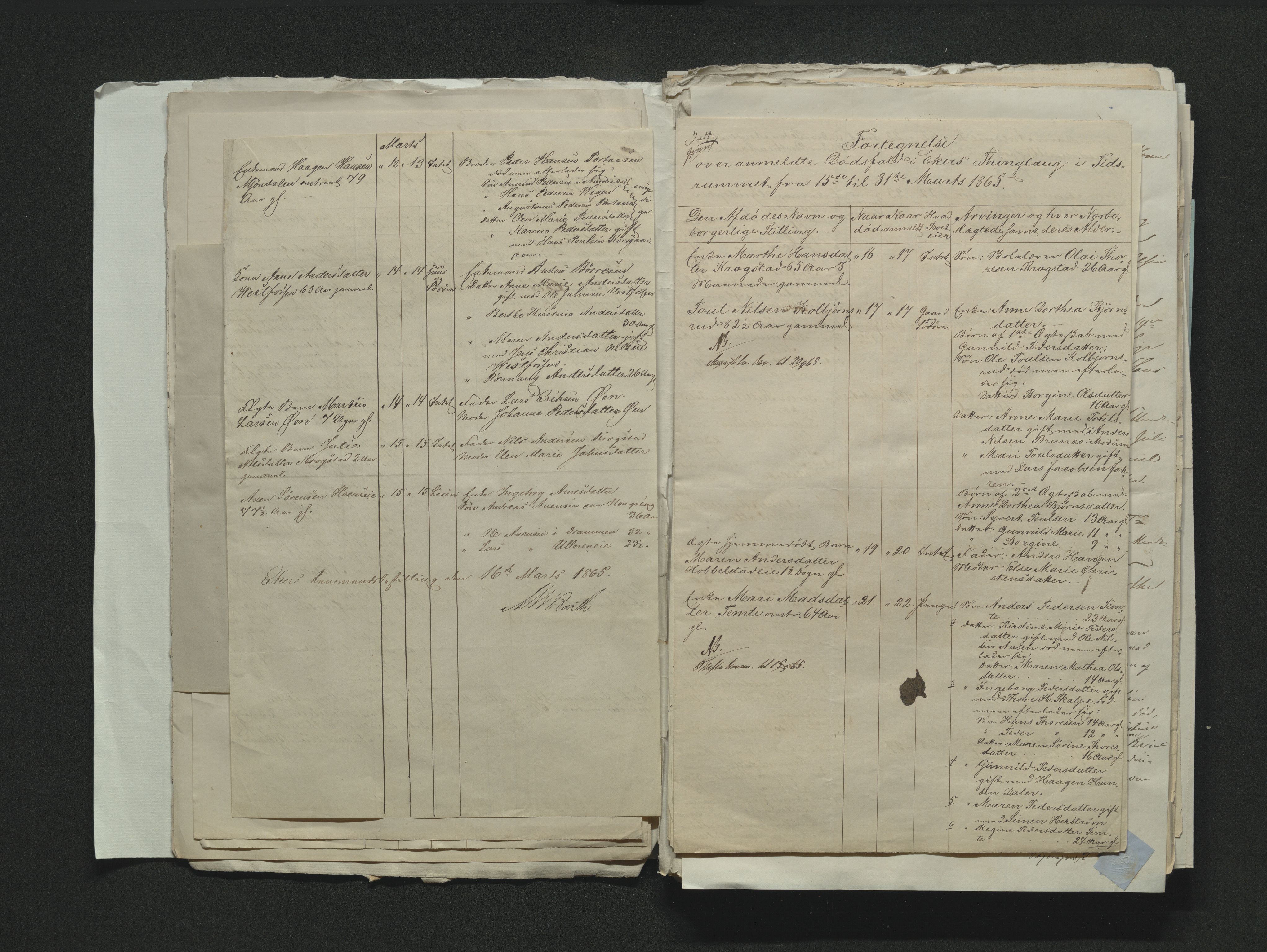 Eiker, Modum og Sigdal sorenskriveri, AV/SAKO-A-123/H/Ha/Hab/L0011: Dødsfallsmeldinger, 1862-1865, p. 532