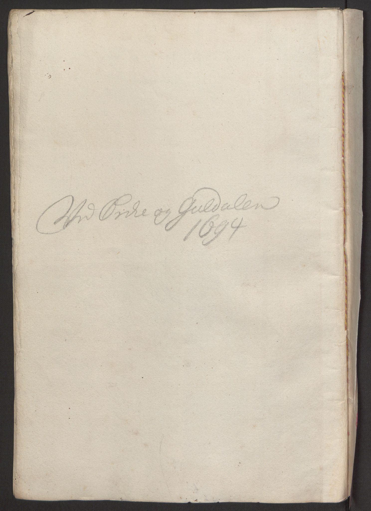 Rentekammeret inntil 1814, Reviderte regnskaper, Fogderegnskap, RA/EA-4092/R60/L3944: Fogderegnskap Orkdal og Gauldal, 1694, p. 97
