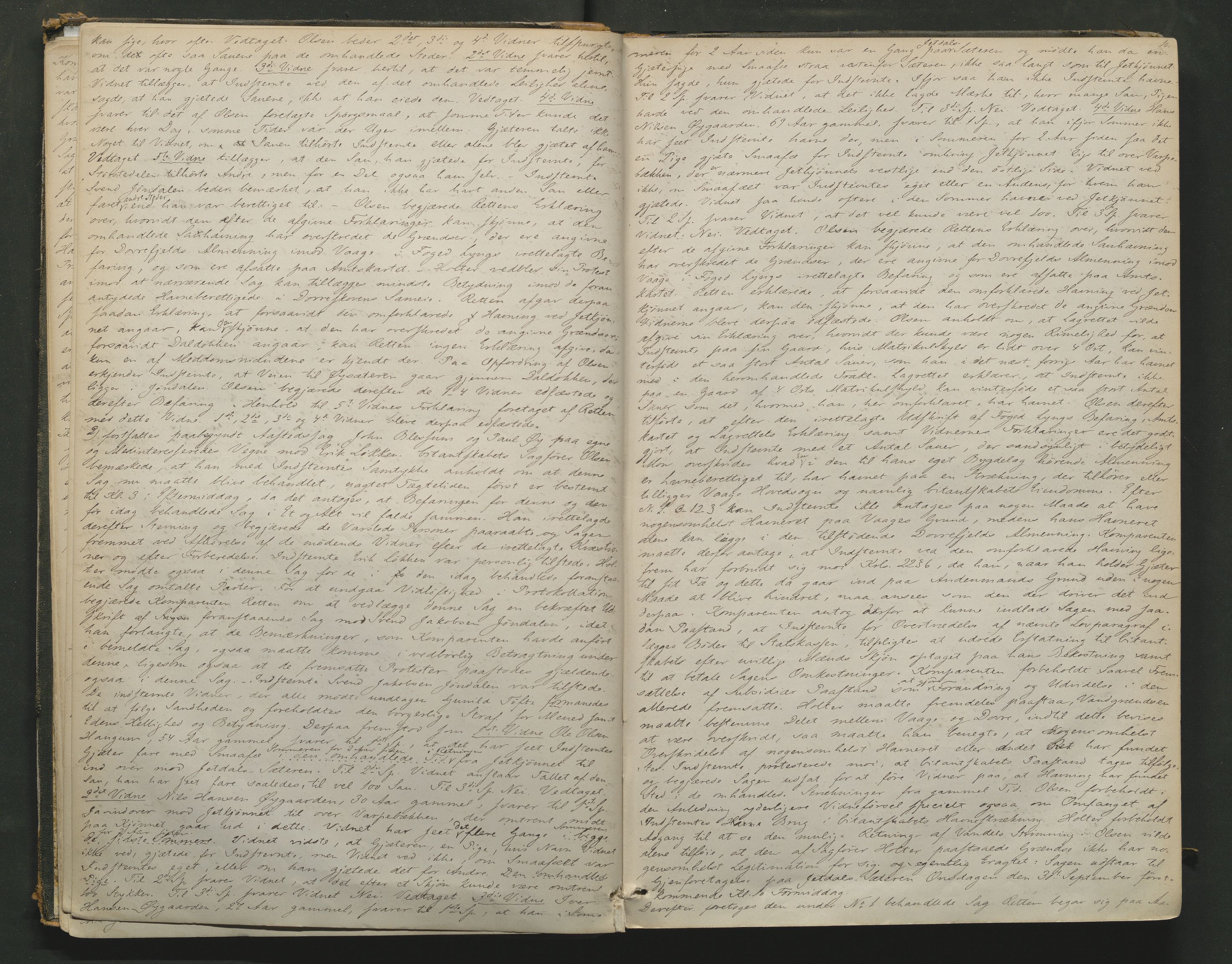 Nord-Gudbrandsdal tingrett, AV/SAH-TING-002/G/Gc/Gcb/L0003: Ekstrarettsprotokoll for åstedssaker, 1867-1876, p. 9b-10a