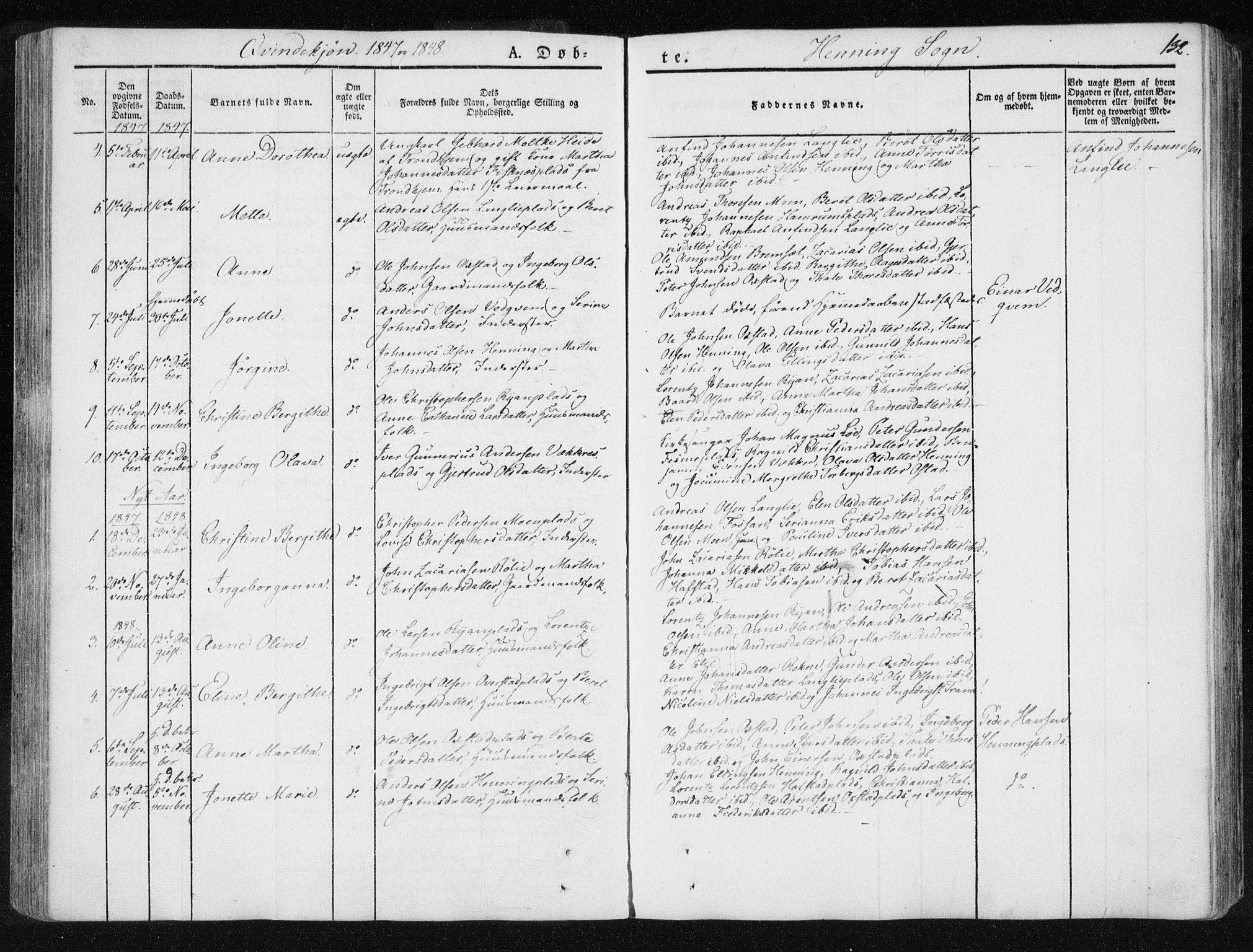 Ministerialprotokoller, klokkerbøker og fødselsregistre - Nord-Trøndelag, SAT/A-1458/735/L0339: Parish register (official) no. 735A06 /3, 1836-1848, p. 132