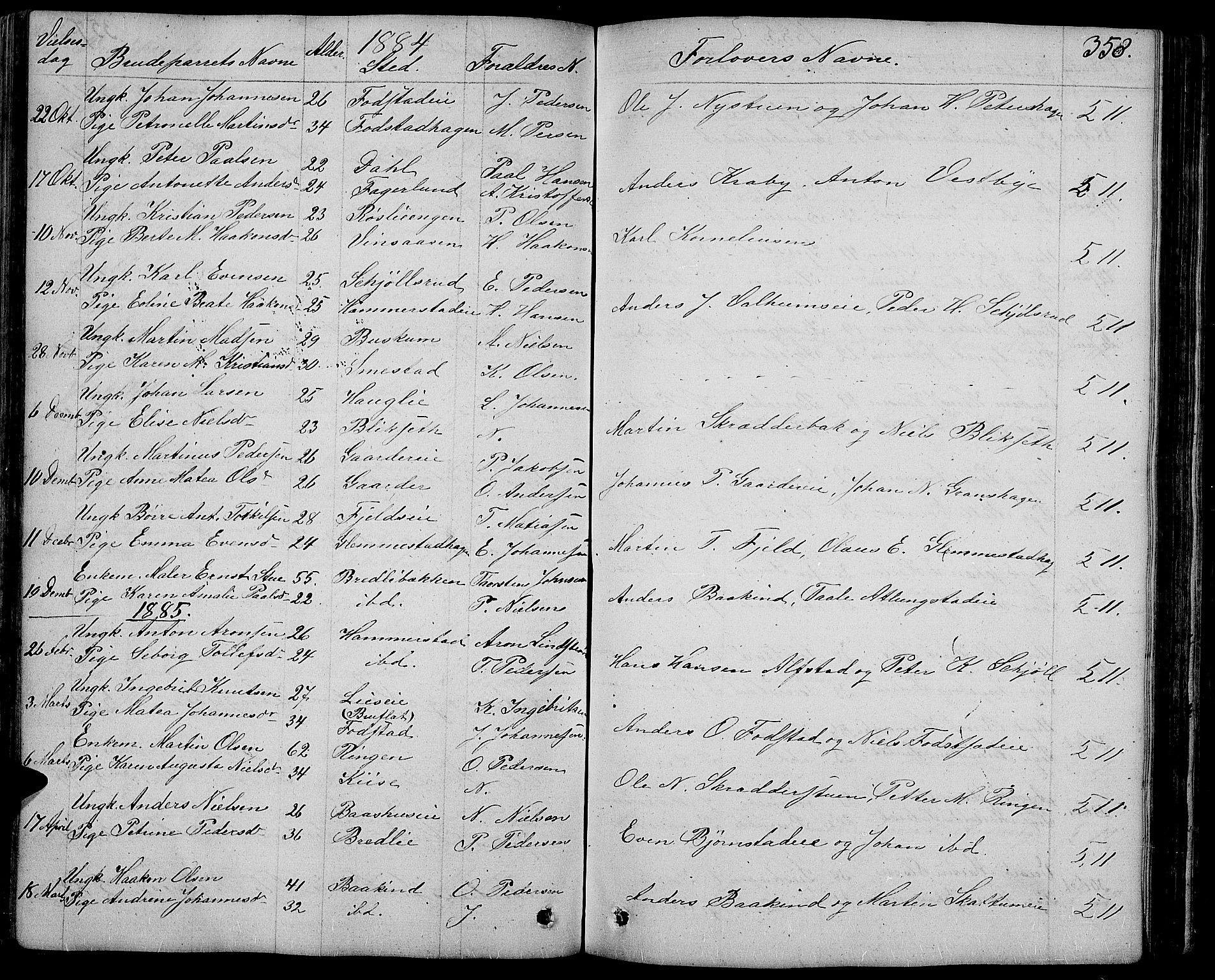 Østre Toten prestekontor, SAH/PREST-104/H/Ha/Hab/L0004: Parish register (copy) no. 4, 1858-1886, p. 358