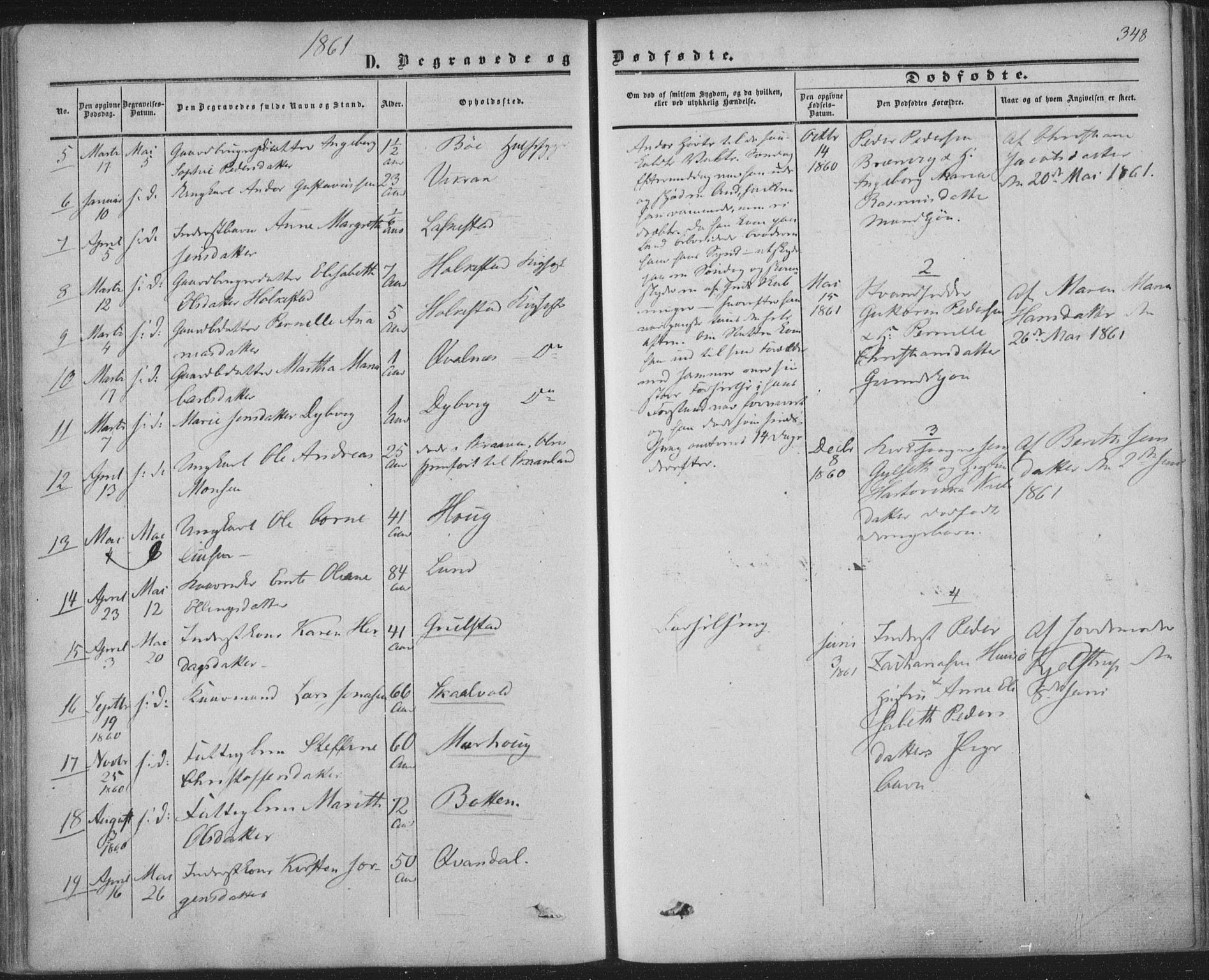 Ministerialprotokoller, klokkerbøker og fødselsregistre - Nordland, AV/SAT-A-1459/855/L0800: Parish register (official) no. 855A08, 1852-1864, p. 348