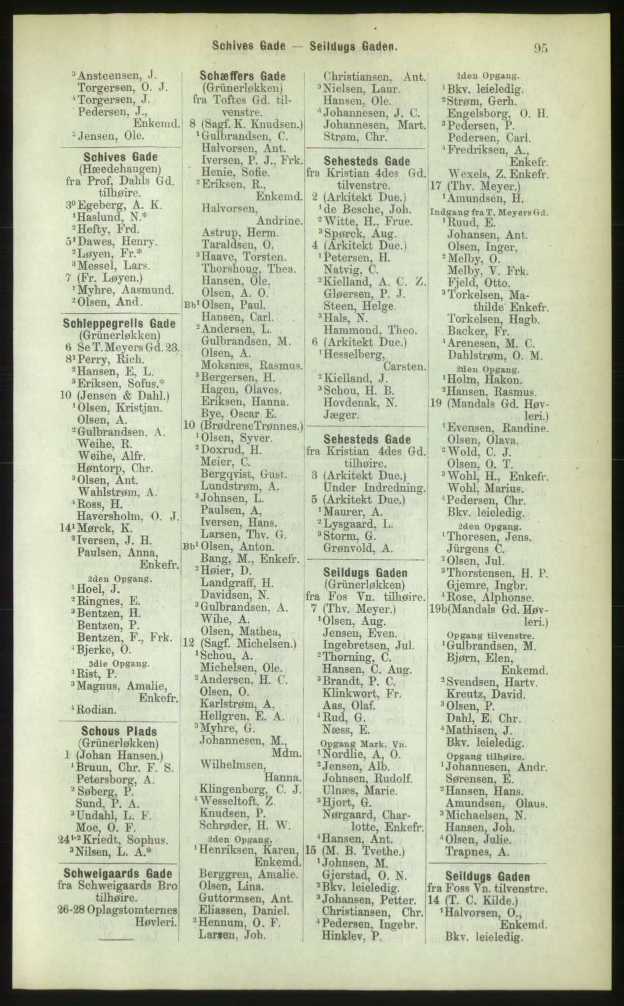 Kristiania/Oslo adressebok, PUBL/-, 1883, p. 95