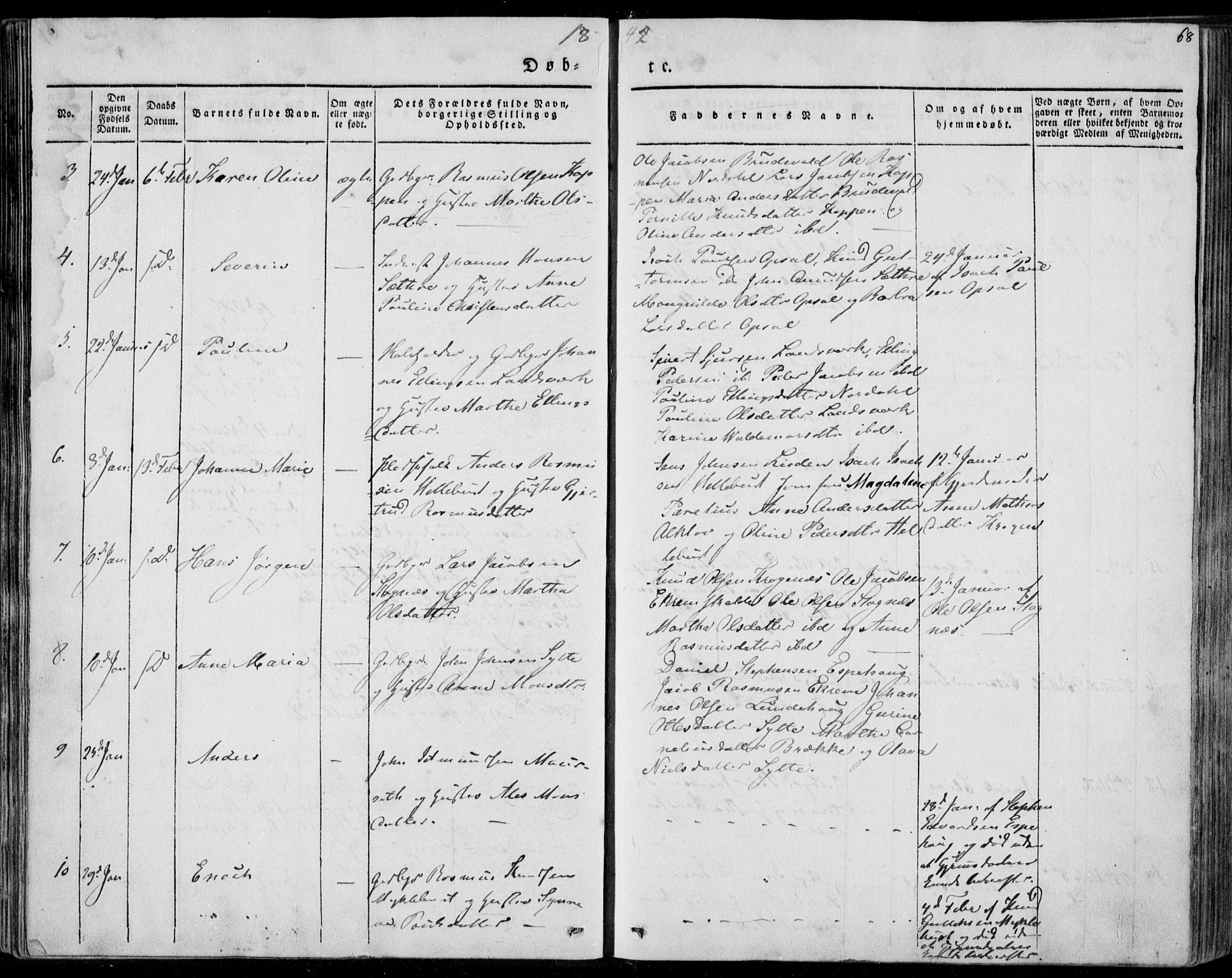 Ministerialprotokoller, klokkerbøker og fødselsregistre - Møre og Romsdal, AV/SAT-A-1454/501/L0005: Parish register (official) no. 501A05, 1831-1844, p. 68