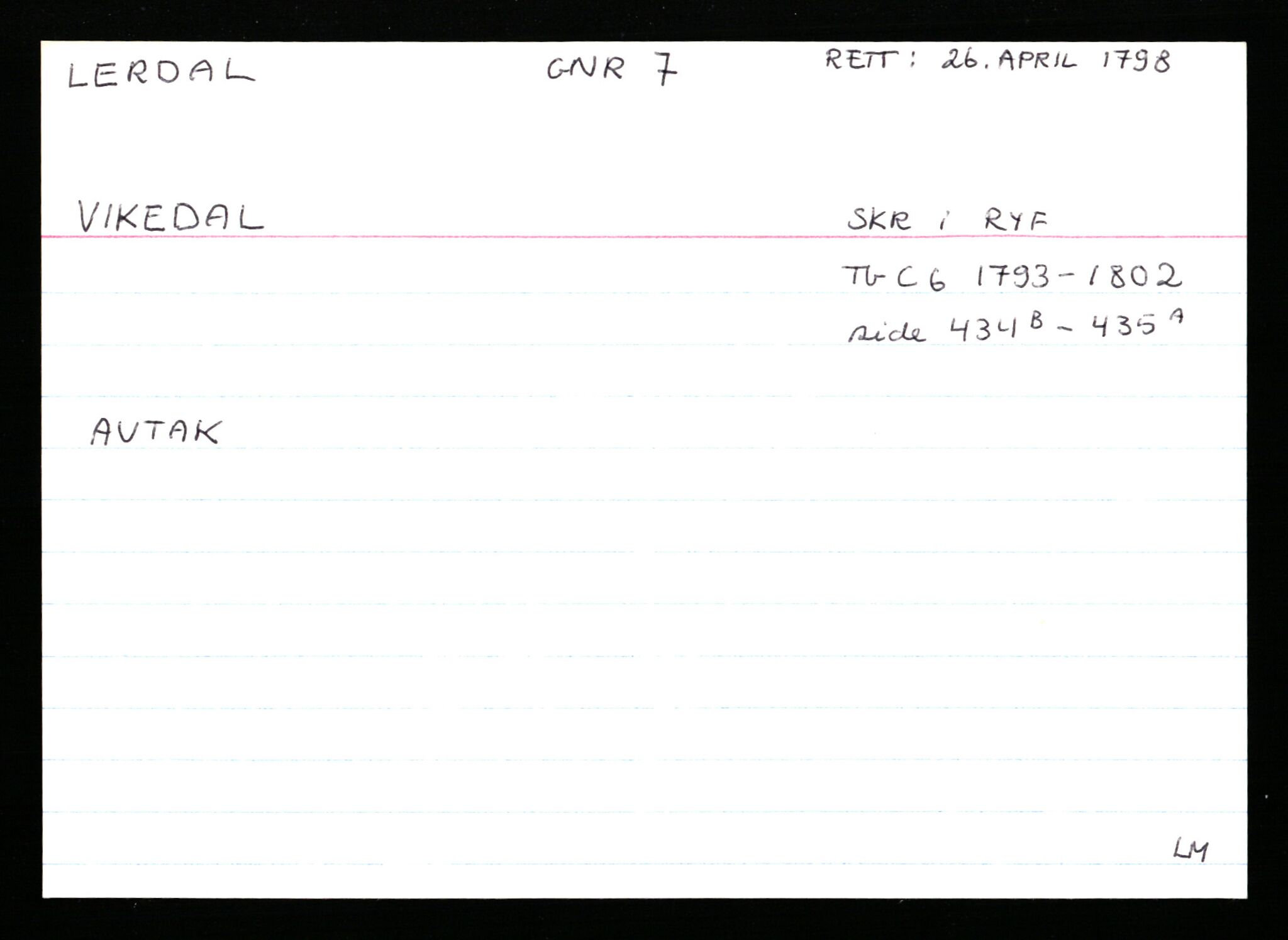 Statsarkivet i Stavanger, AV/SAST-A-101971/03/Y/Ym/L0035: Åstedskort sortert etter gårdsnavn: Leiranger - Lindanger, 1600-1950, p. 143