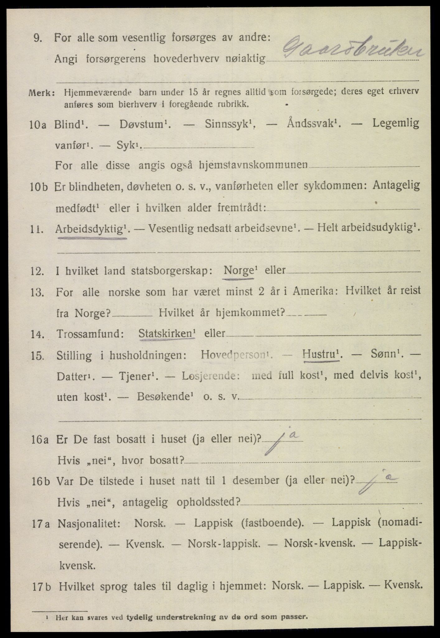 SAT, 1920 census for Stjørdal, 1920, p. 6731