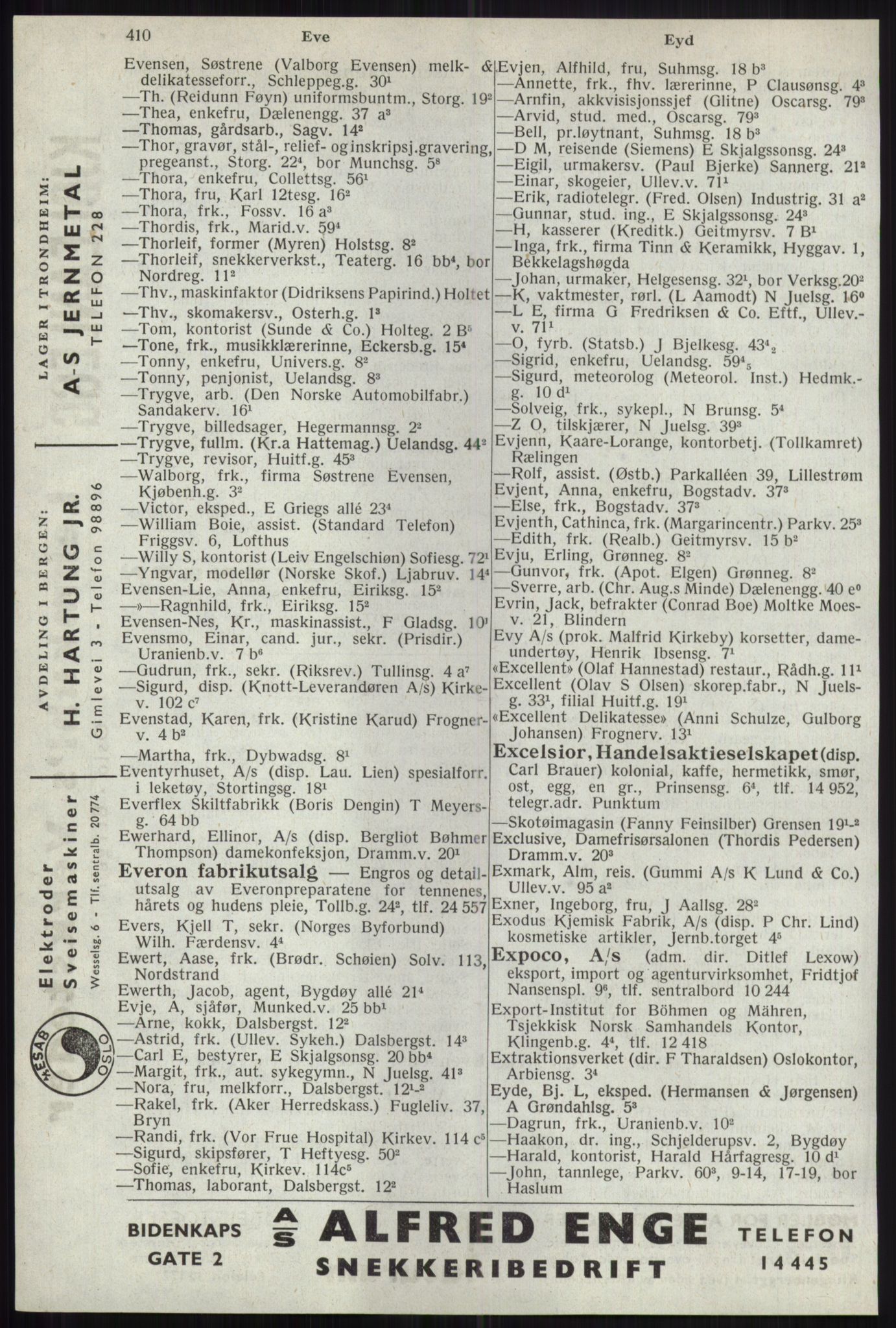 Kristiania/Oslo adressebok, PUBL/-, 1941, p. 410