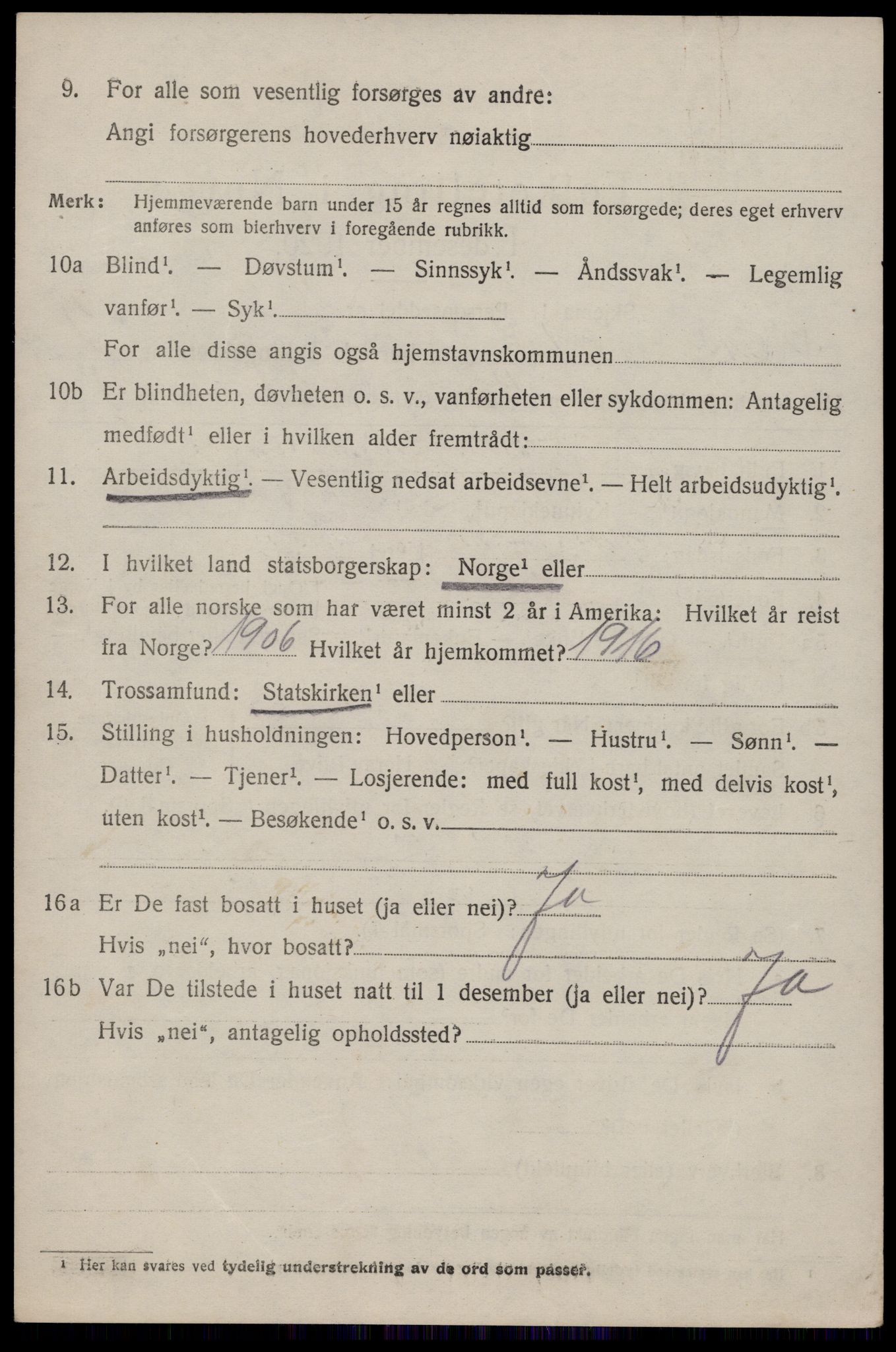 SAKO, 1920 census for Hjartdal, 1920, p. 2299