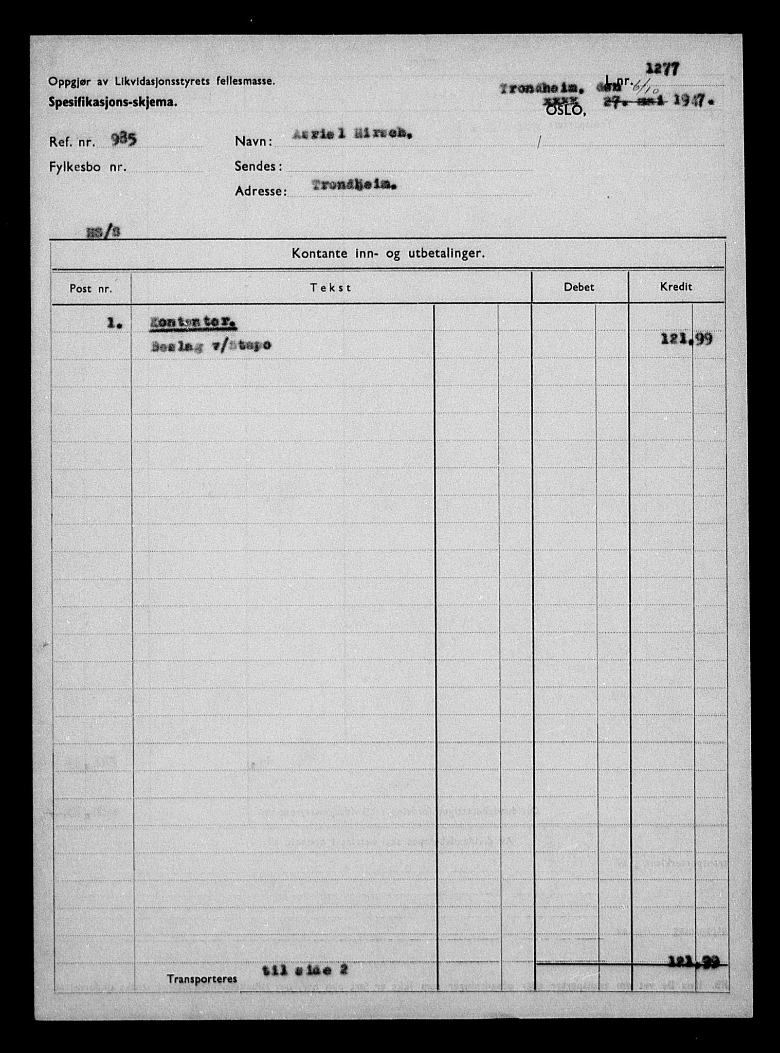 Justisdepartementet, Tilbakeføringskontoret for inndratte formuer, AV/RA-S-1564/H/Hc/Hca/L0896: --, 1945-1947, p. 191