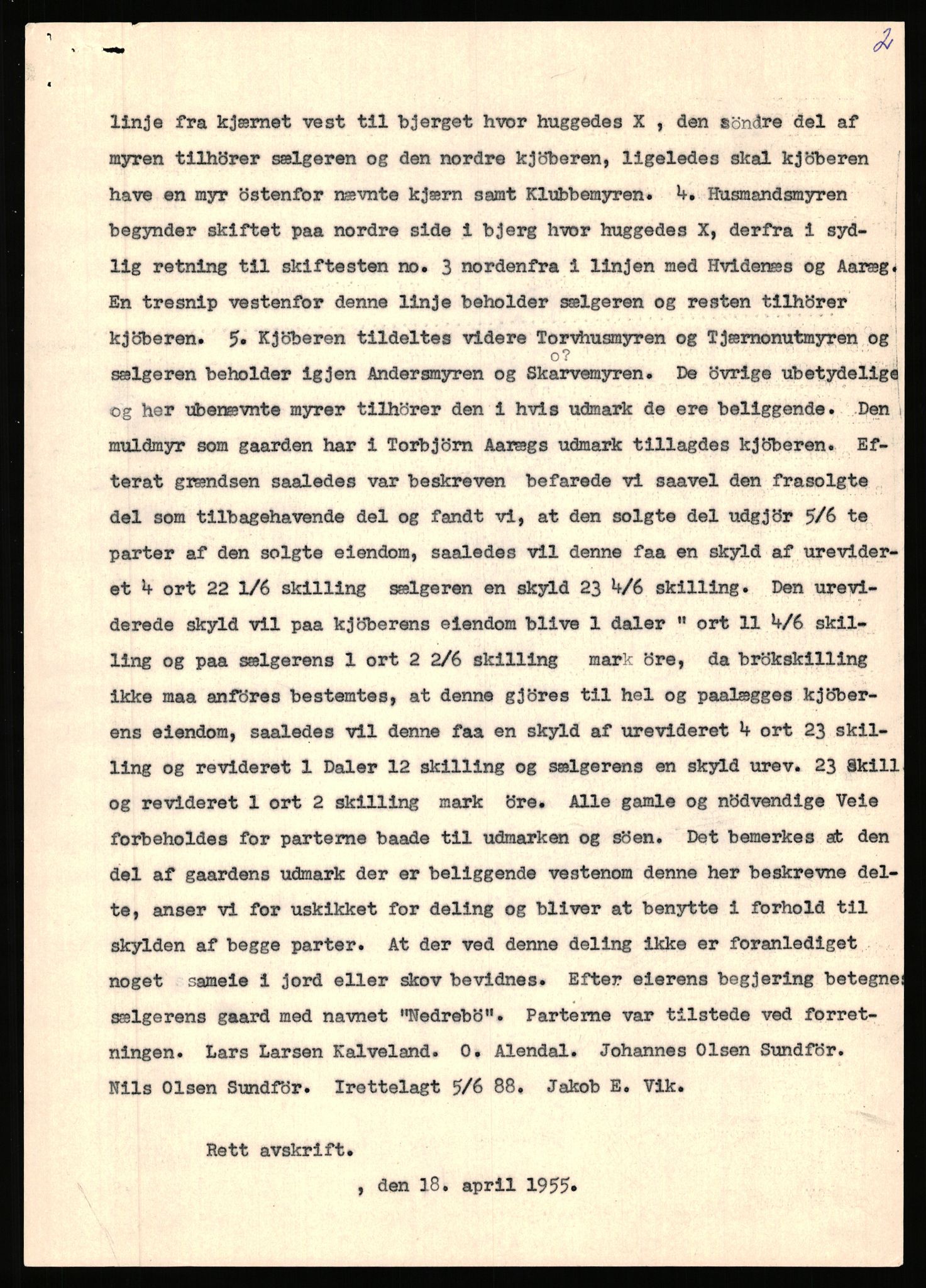 Statsarkivet i Stavanger, SAST/A-101971/03/Y/Yj/L0100: Avskrifter sortert etter gårdsnavn: Ålgård - Årsland, 1750-1930, p. 436