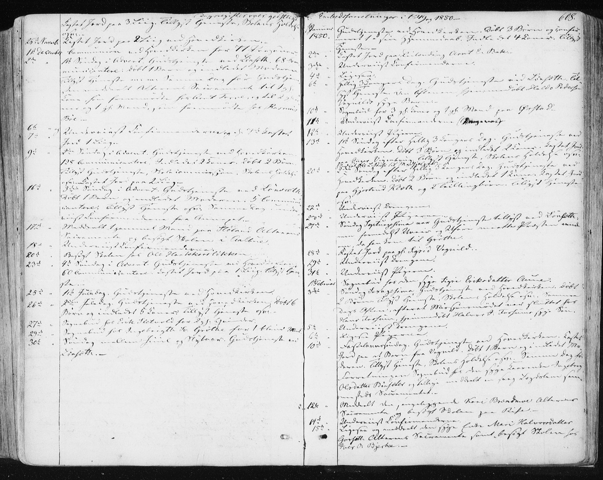 Ministerialprotokoller, klokkerbøker og fødselsregistre - Sør-Trøndelag, SAT/A-1456/678/L0899: Parish register (official) no. 678A08, 1848-1872, p. 608