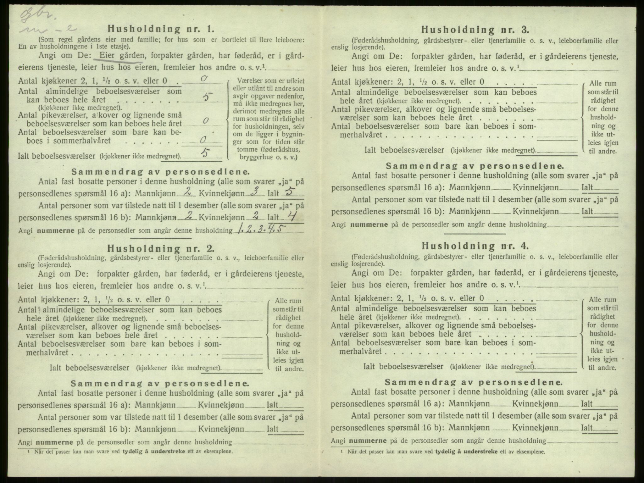 SAB, 1920 census for Kinn, 1920, p. 1083