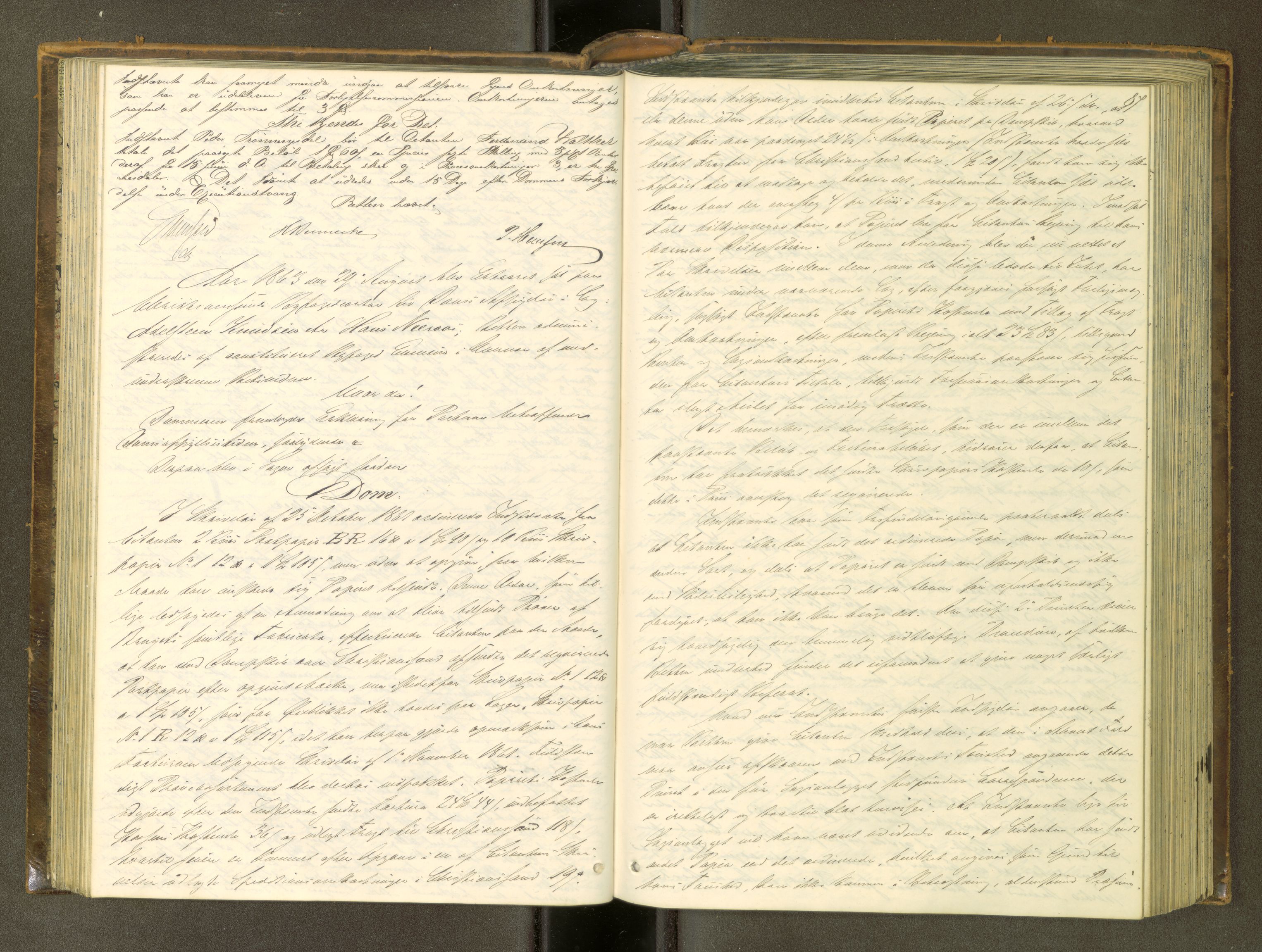 Kristiansund byfogd, AV/SAT-A-4587/A/04/L0003: Domprotokoll. Aut. 08.10.1861, 1861-1868, p. 86b-87a