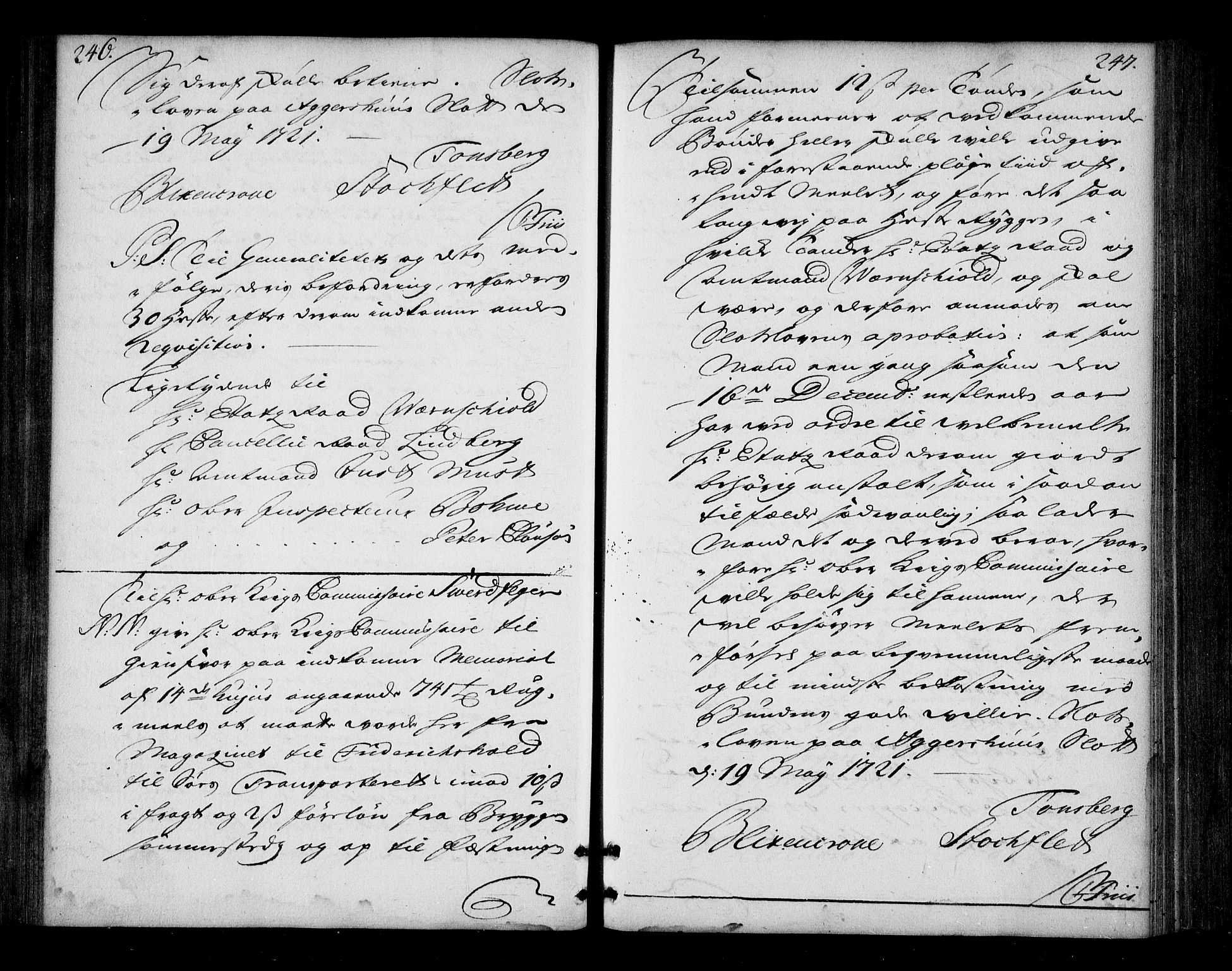 Stattholderembetet 1572-1771, AV/RA-EA-2870/Bd/L0013: Ordreprotokoll, 1720-1722, p. 246-247