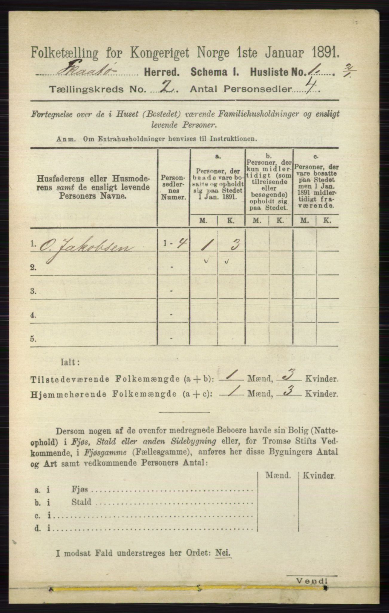 RA, 1891 census for 0815 Skåtøy, 1891, p. 385