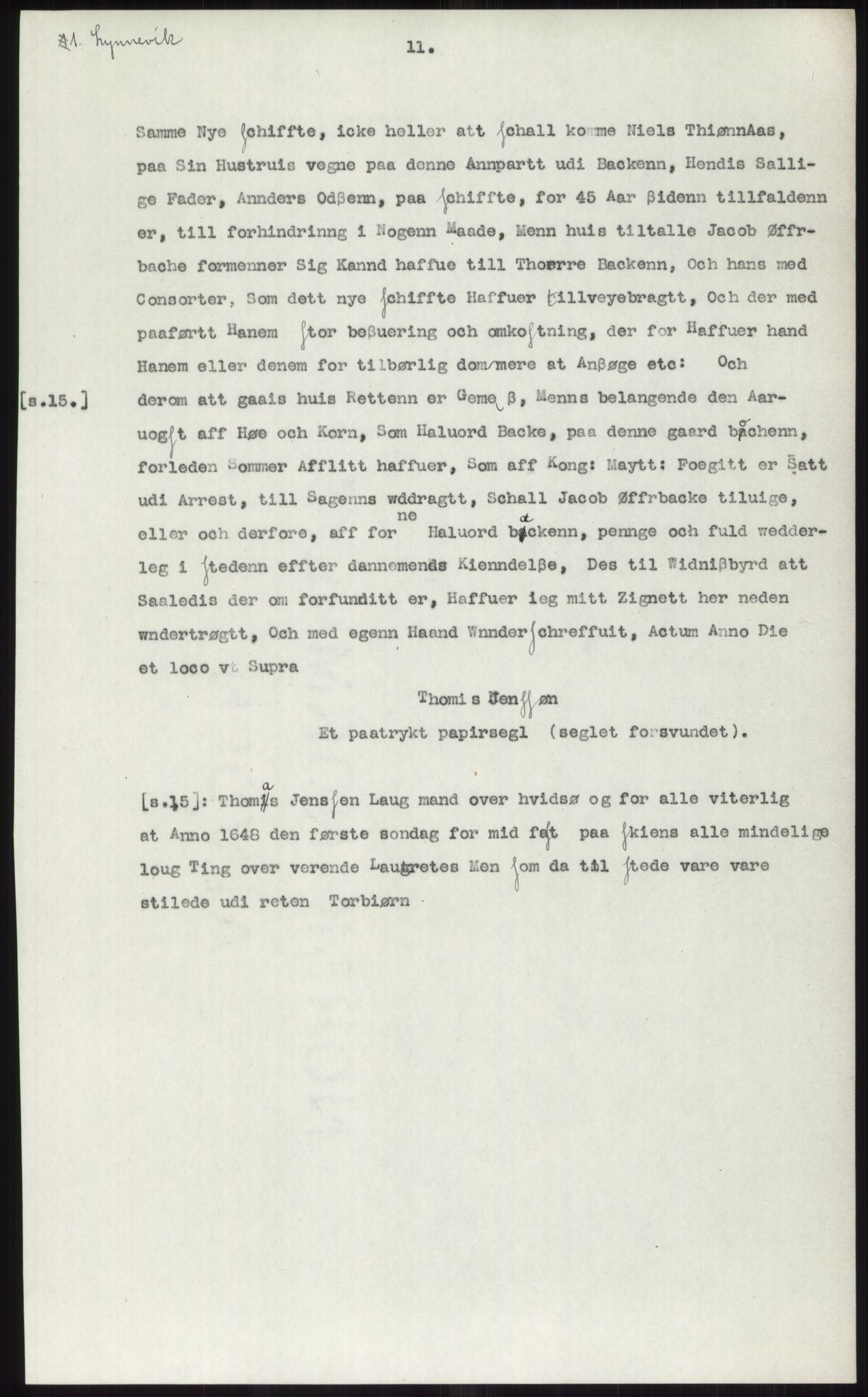 Samlinger til kildeutgivelse, Diplomavskriftsamlingen, AV/RA-EA-4053/H/Ha, p. 1742