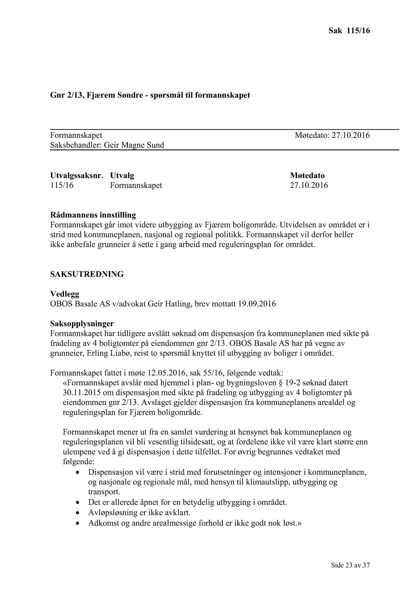 Klæbu Kommune, TRKO/KK/02-FS/L009: Formannsskapet - Møtedokumenter, 2016, p. 2969