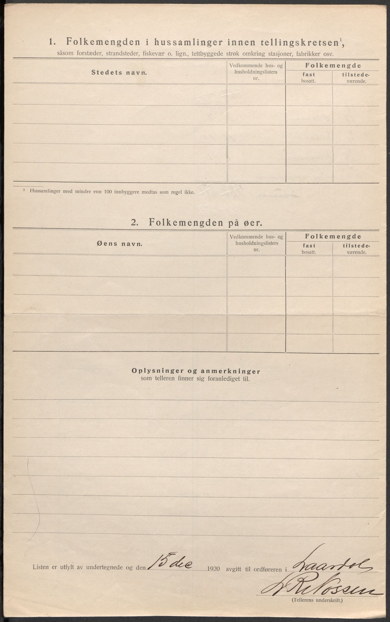 SAKO, 1920 census for Lårdal, 1920, p. 13