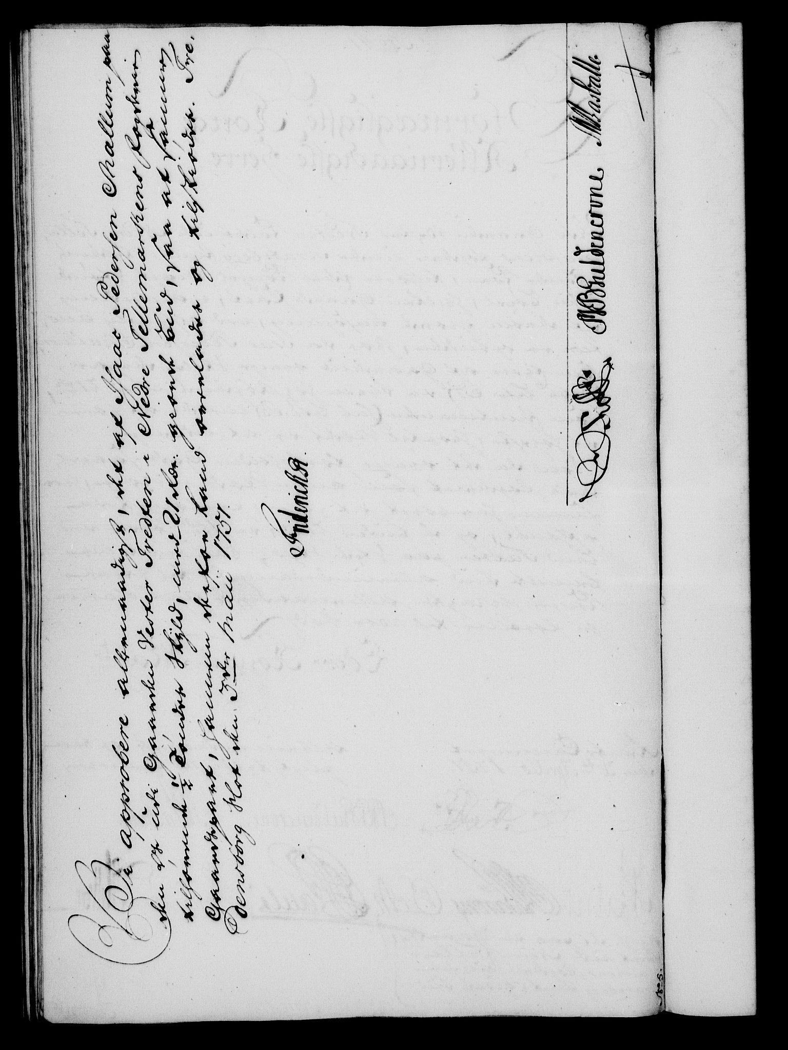 Rentekammeret, Kammerkanselliet, RA/EA-3111/G/Gf/Gfa/L0033: Norsk relasjons- og resolusjonsprotokoll (merket RK 52.33), 1751, p. 235