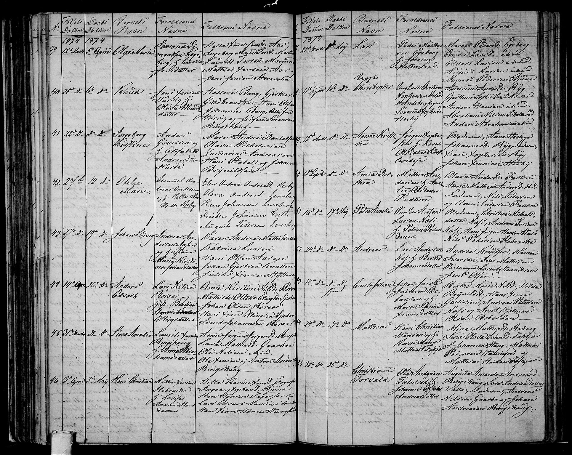 Sem kirkebøker, AV/SAKO-A-5/G/Ga/L0004: Parish register (copy) no. I 4, 1855-1877