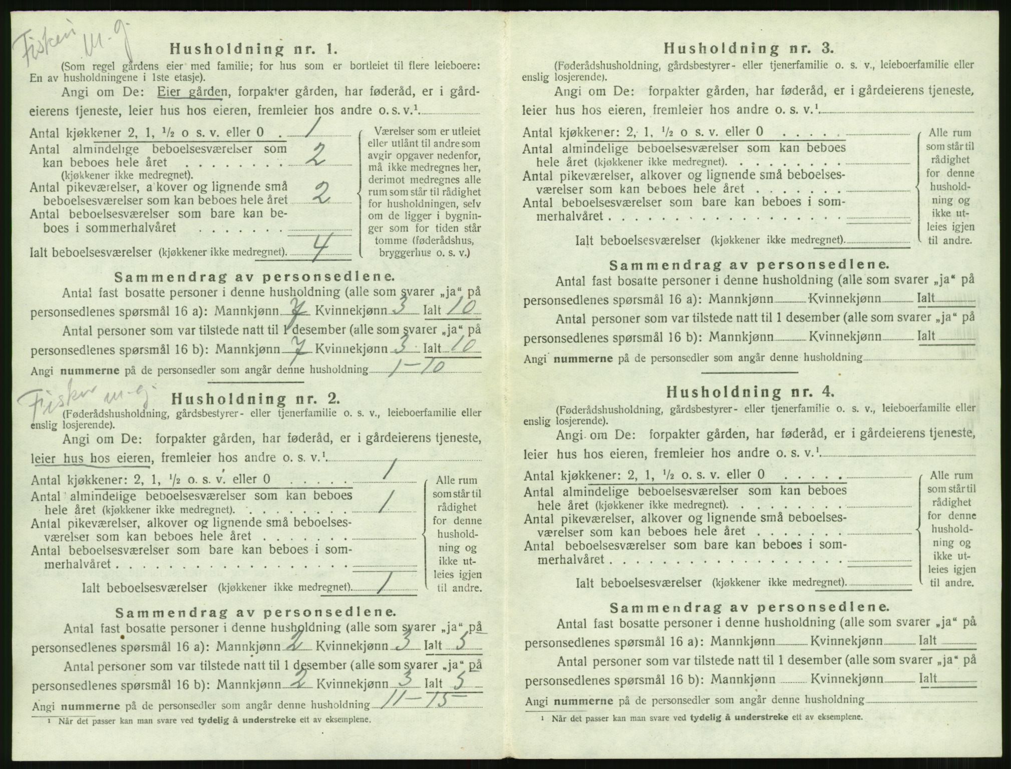 SAT, 1920 census for Borgund, 1920, p. 685