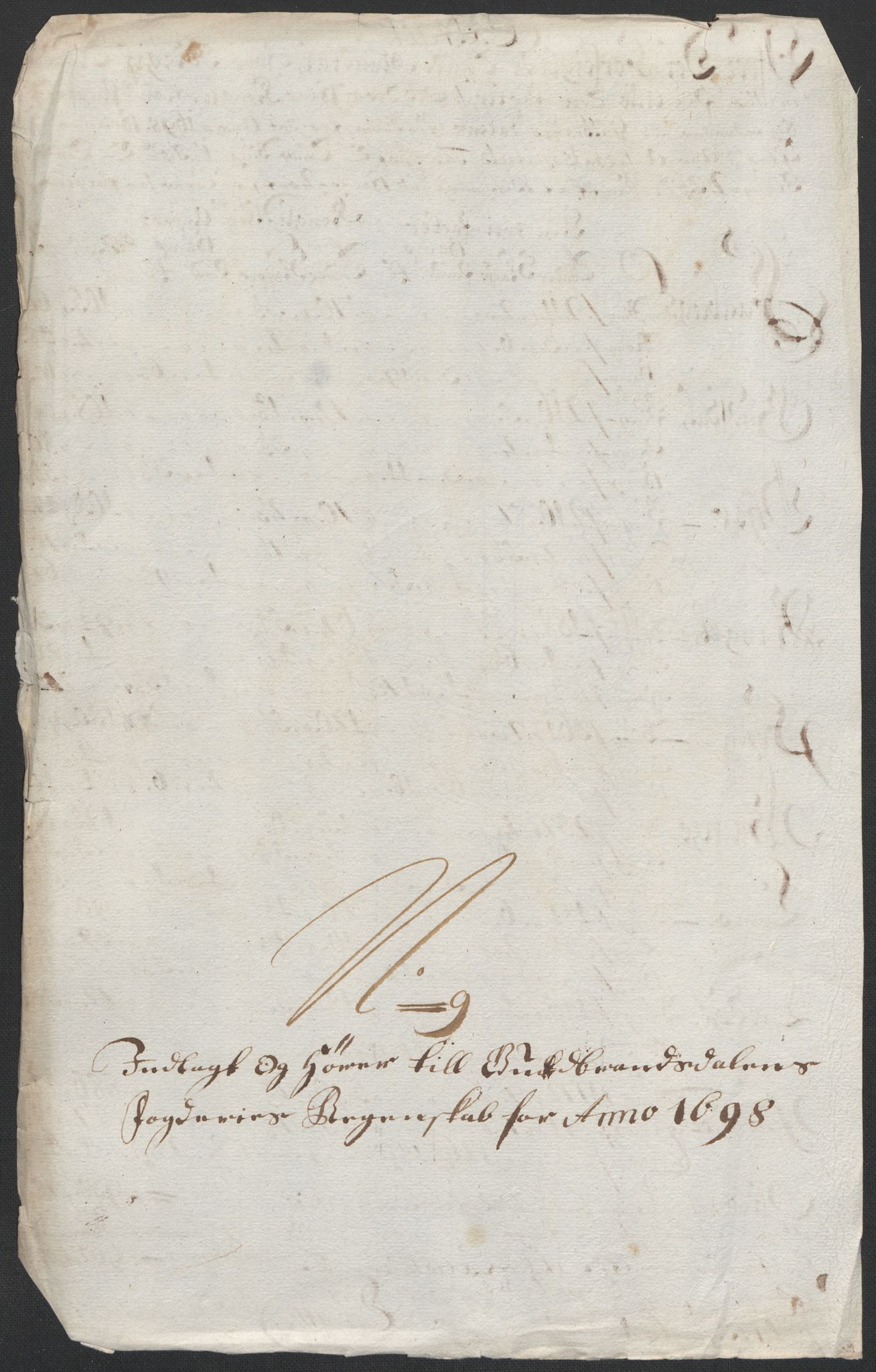 Rentekammeret inntil 1814, Reviderte regnskaper, Fogderegnskap, RA/EA-4092/R17/L1171: Fogderegnskap Gudbrandsdal, 1698, p. 120