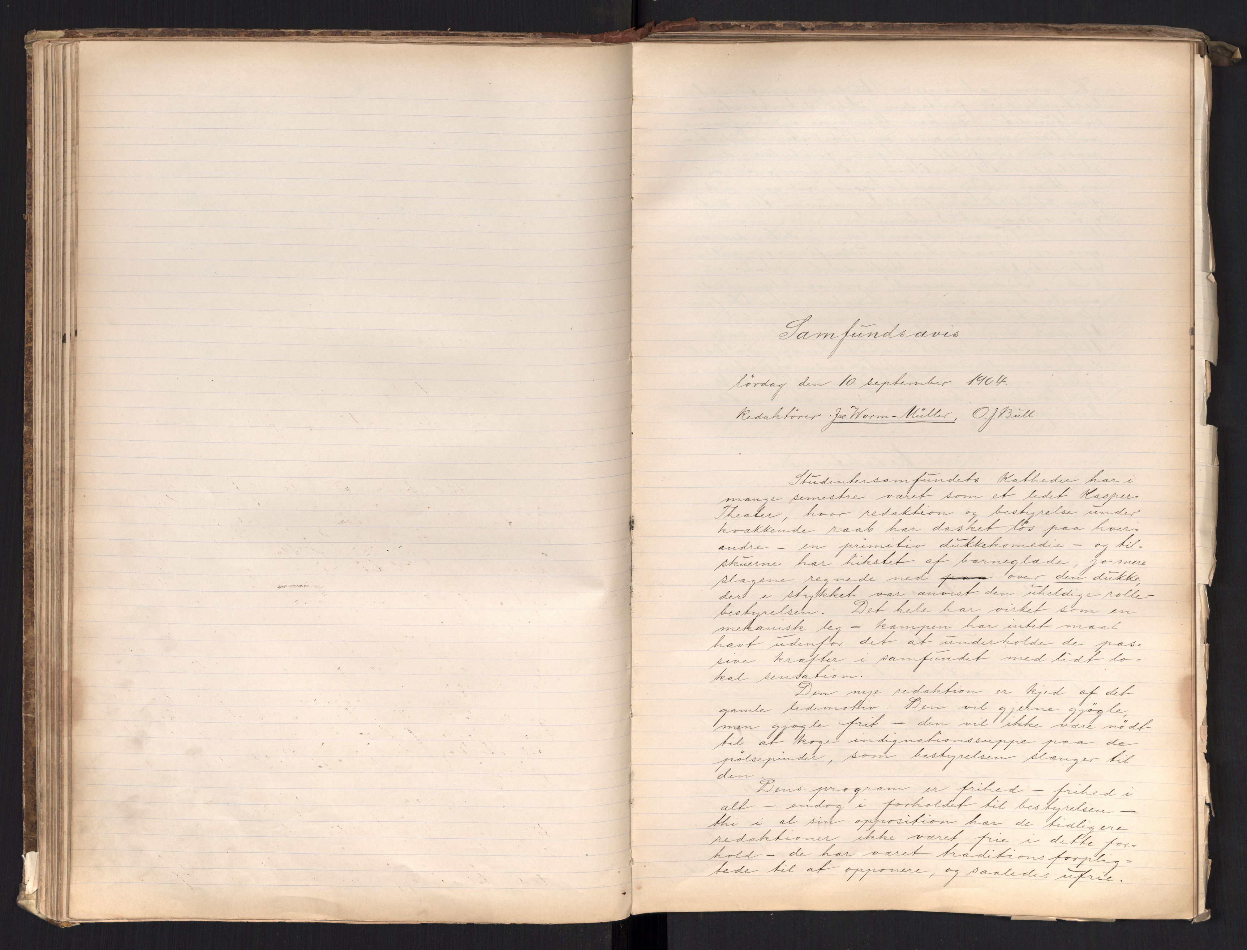 Det Norske Studentersamfund, AV/RA-PA-1322/X/Xa/L0017/0001: -- / Samfundsavisen (stort format), 1902-1904, p. 110