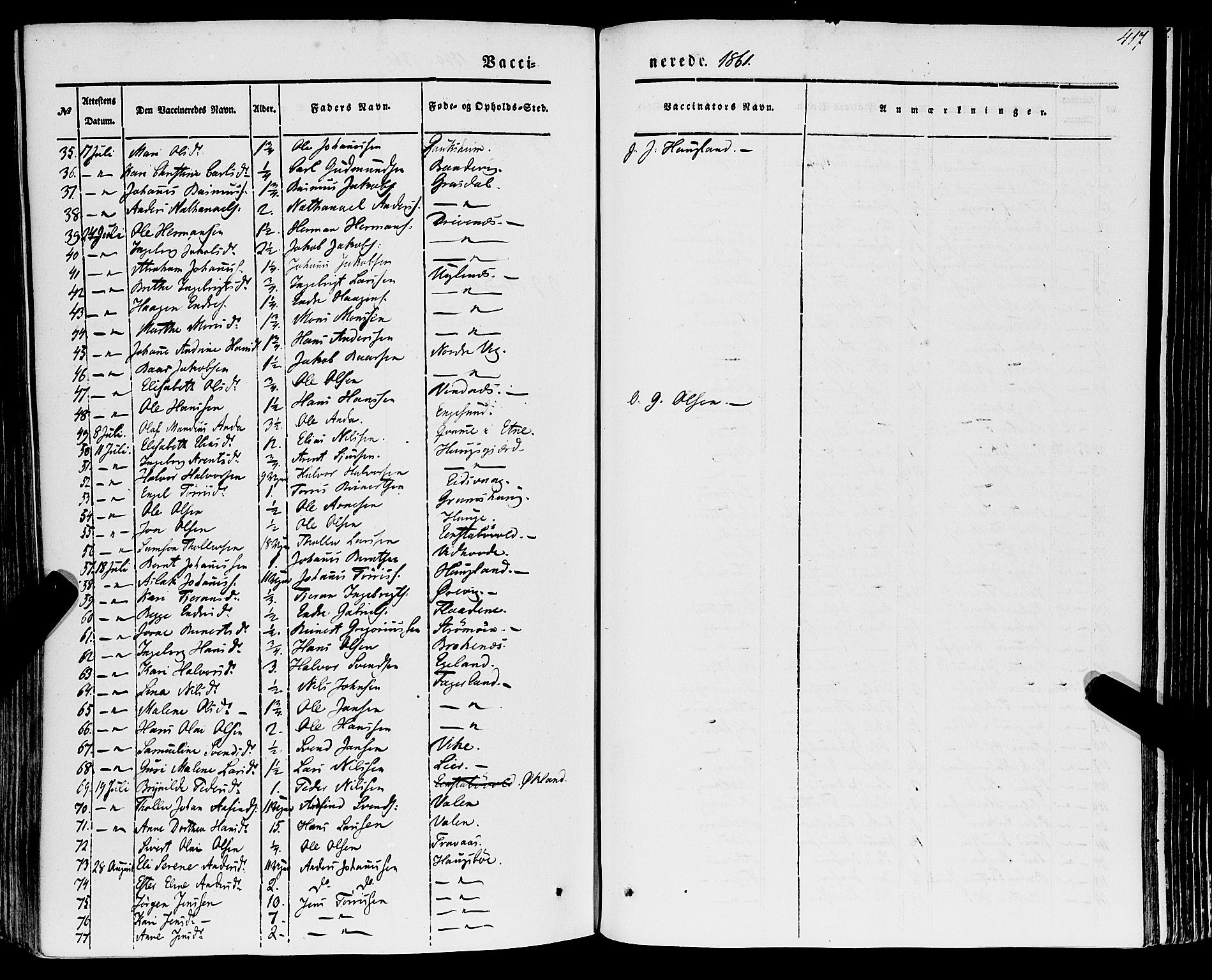Stord sokneprestembete, SAB/A-78201/H/Haa: Parish register (official) no. A 7, 1841-1861, p. 417