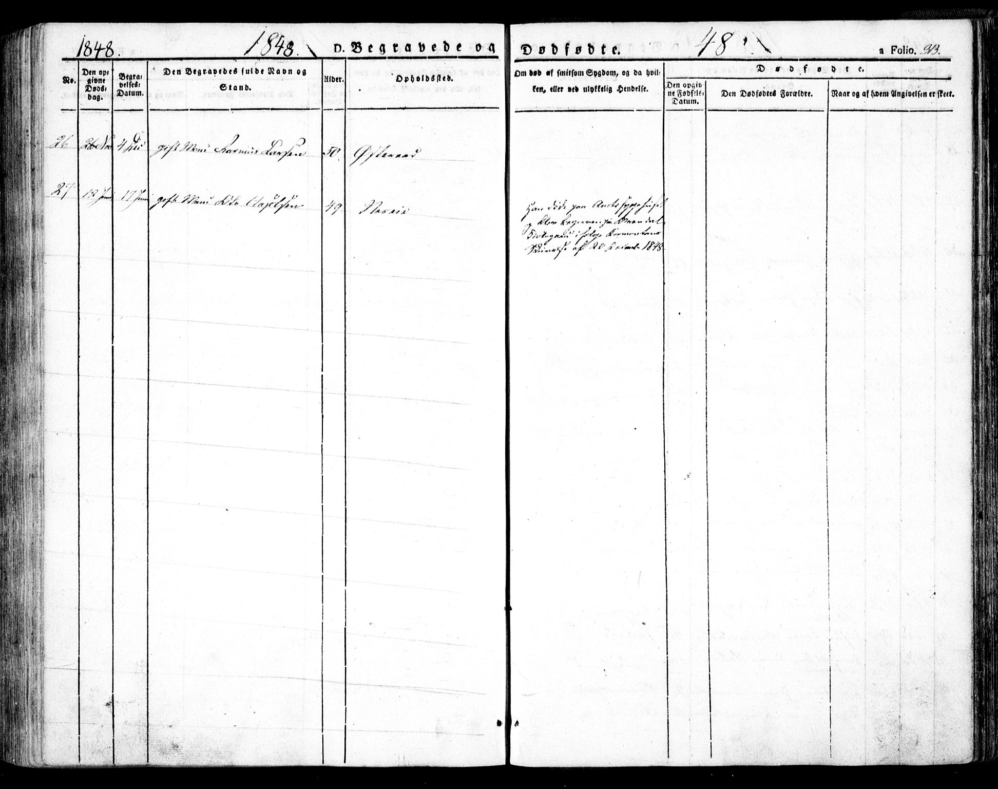 Holt sokneprestkontor, AV/SAK-1111-0021/F/Fa/L0007: Parish register (official) no. A 7, 1836-1848, p. 313