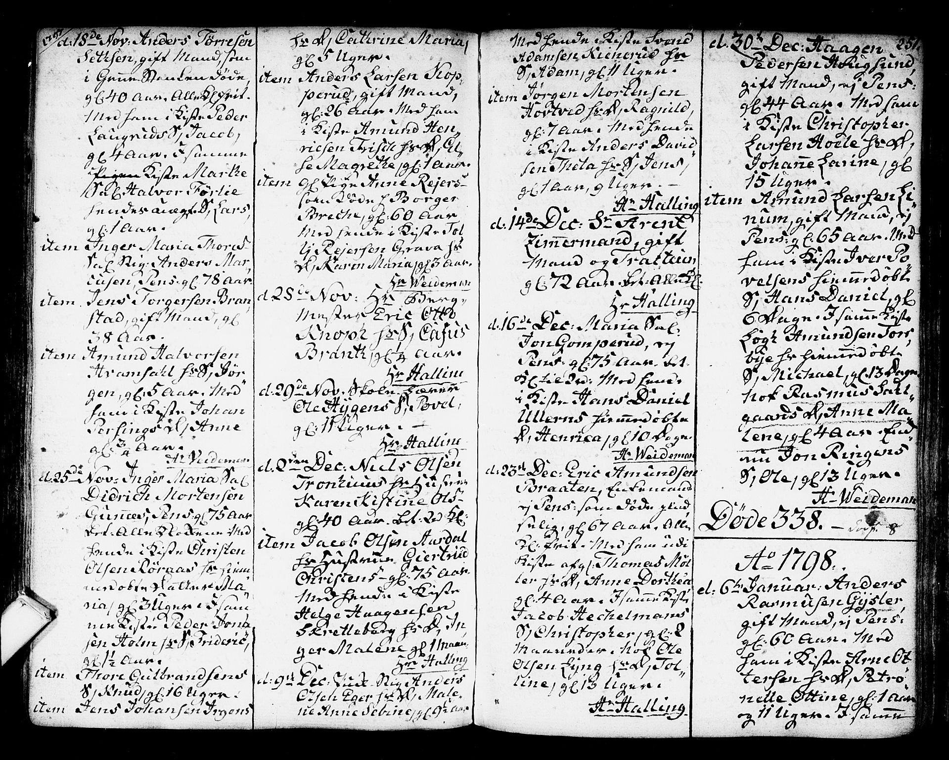 Kongsberg kirkebøker, SAKO/A-22/F/Fa/L0007: Parish register (official) no. I 7, 1795-1816, p. 251