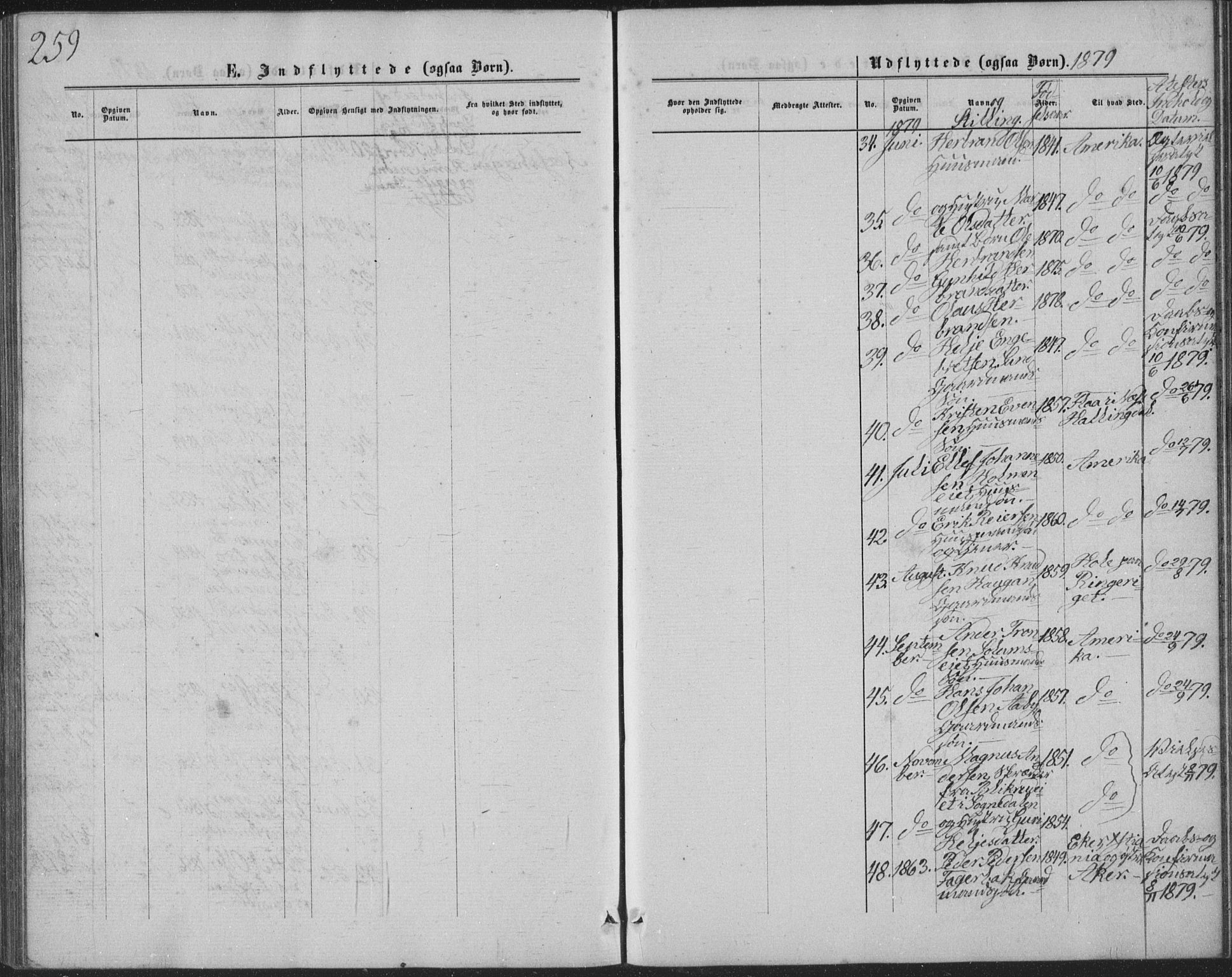 Sigdal kirkebøker, SAKO/A-245/G/Ga/L0004: Parish register (copy) no. I 4, 1879-1885, p. 259