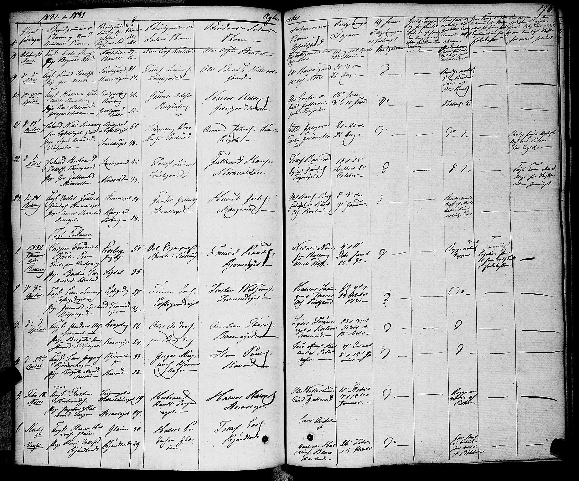 Rollag kirkebøker, SAKO/A-240/F/Fa/L0007: Parish register (official) no. I 7, 1828-1847, p. 176