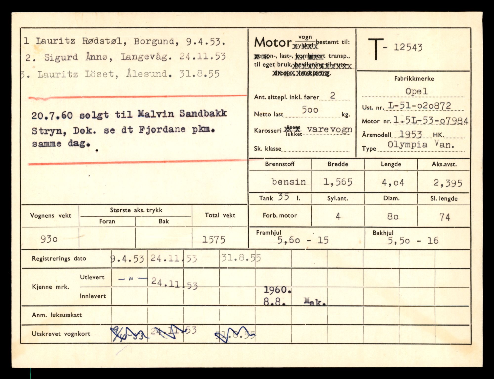 Møre og Romsdal vegkontor - Ålesund trafikkstasjon, AV/SAT-A-4099/F/Fe/L0034: Registreringskort for kjøretøy T 12500 - T 12652, 1927-1998, p. 792