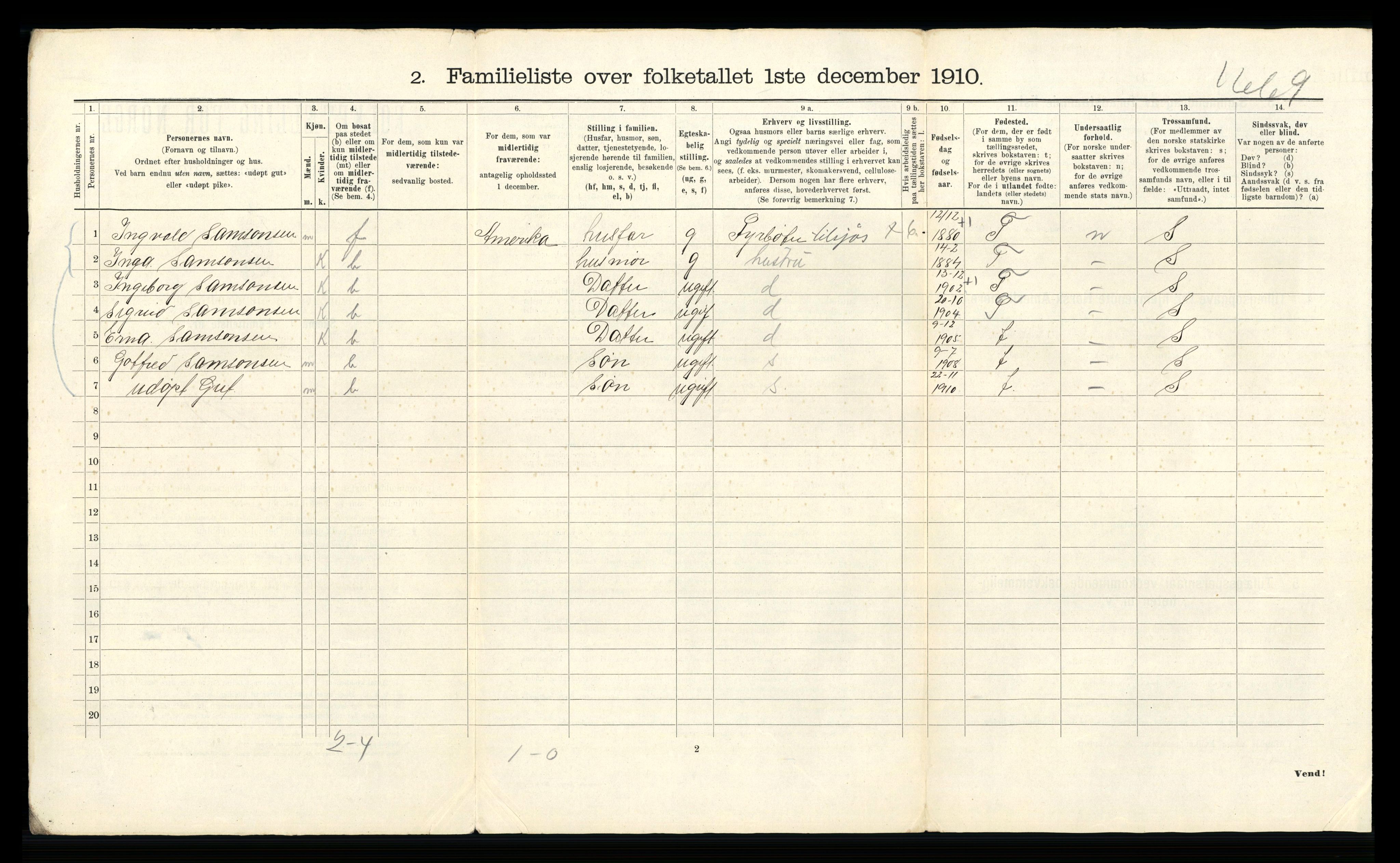 RA, 1910 census for Bergen, 1910, p. 41834