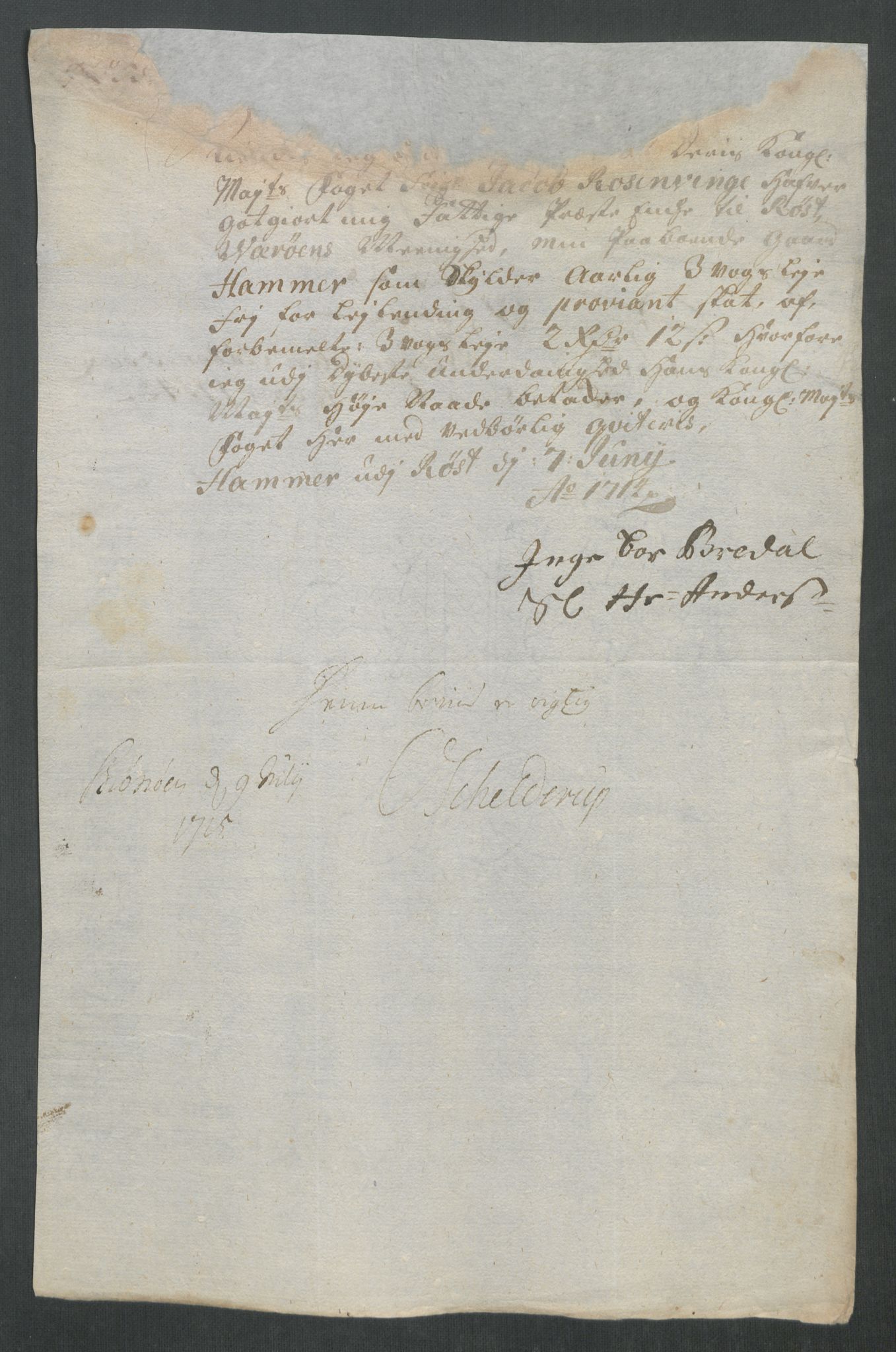 Rentekammeret inntil 1814, Reviderte regnskaper, Fogderegnskap, AV/RA-EA-4092/R67/L4680: Fogderegnskap Vesterålen, Andenes og Lofoten, 1714, p. 265