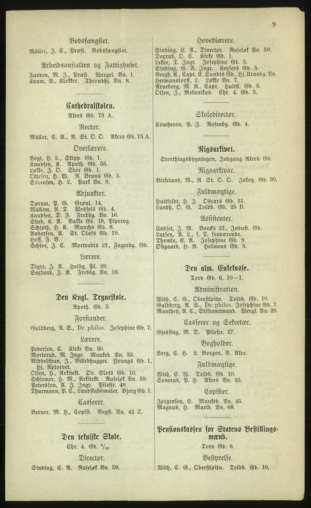 Kristiania/Oslo adressebok, PUBL/-, 1880, p. 9