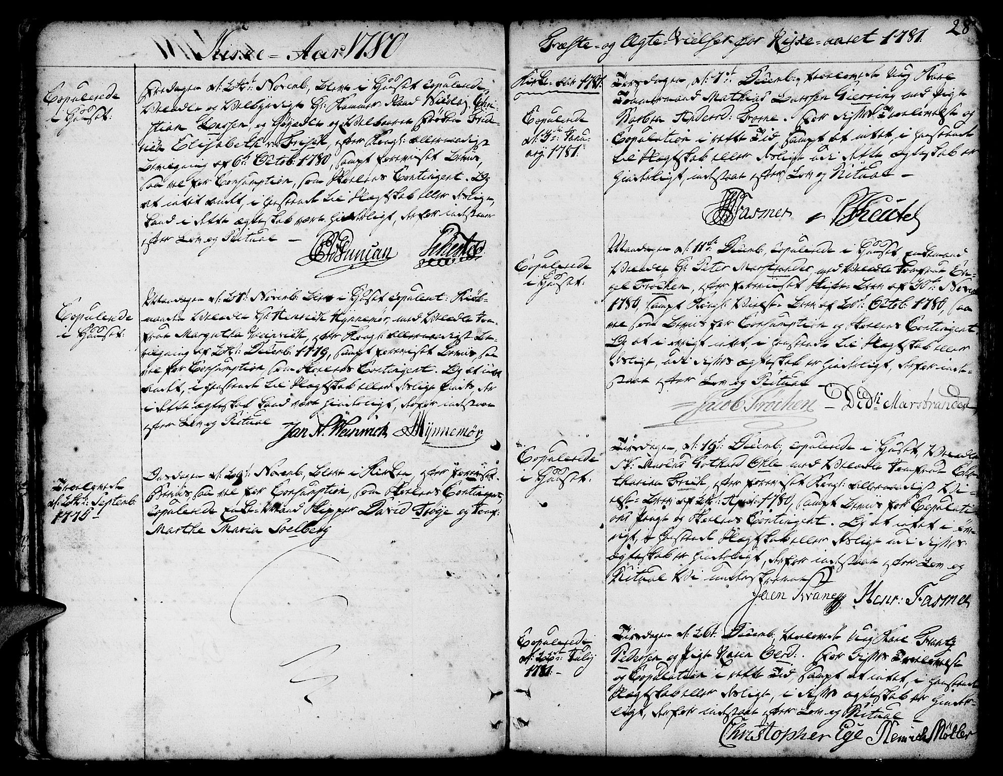 Nykirken Sokneprestembete, AV/SAB-A-77101/H/Haa/L0008: Parish register (official) no. A 8, 1776-1814, p. 28