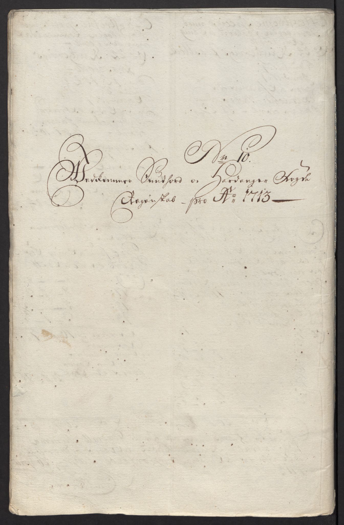 Rentekammeret inntil 1814, Reviderte regnskaper, Fogderegnskap, AV/RA-EA-4092/R48/L2989: Fogderegnskap Sunnhordland og Hardanger, 1713, p. 171