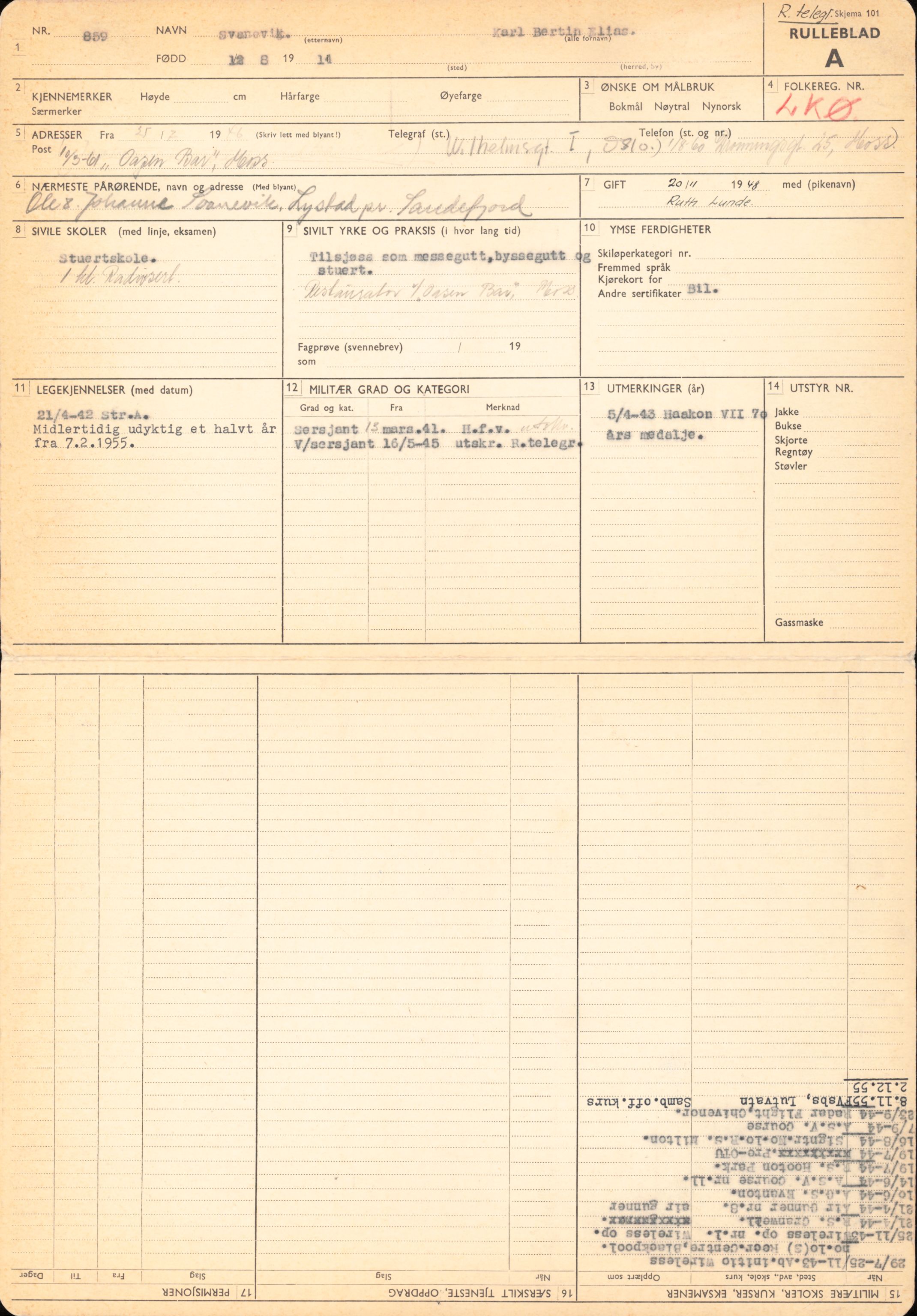 Forsvaret, Forsvarets overkommando/Luftforsvarsstaben, RA/RAFA-4079/P/Pa/L0038: Personellpapirer, 1914, p. 213