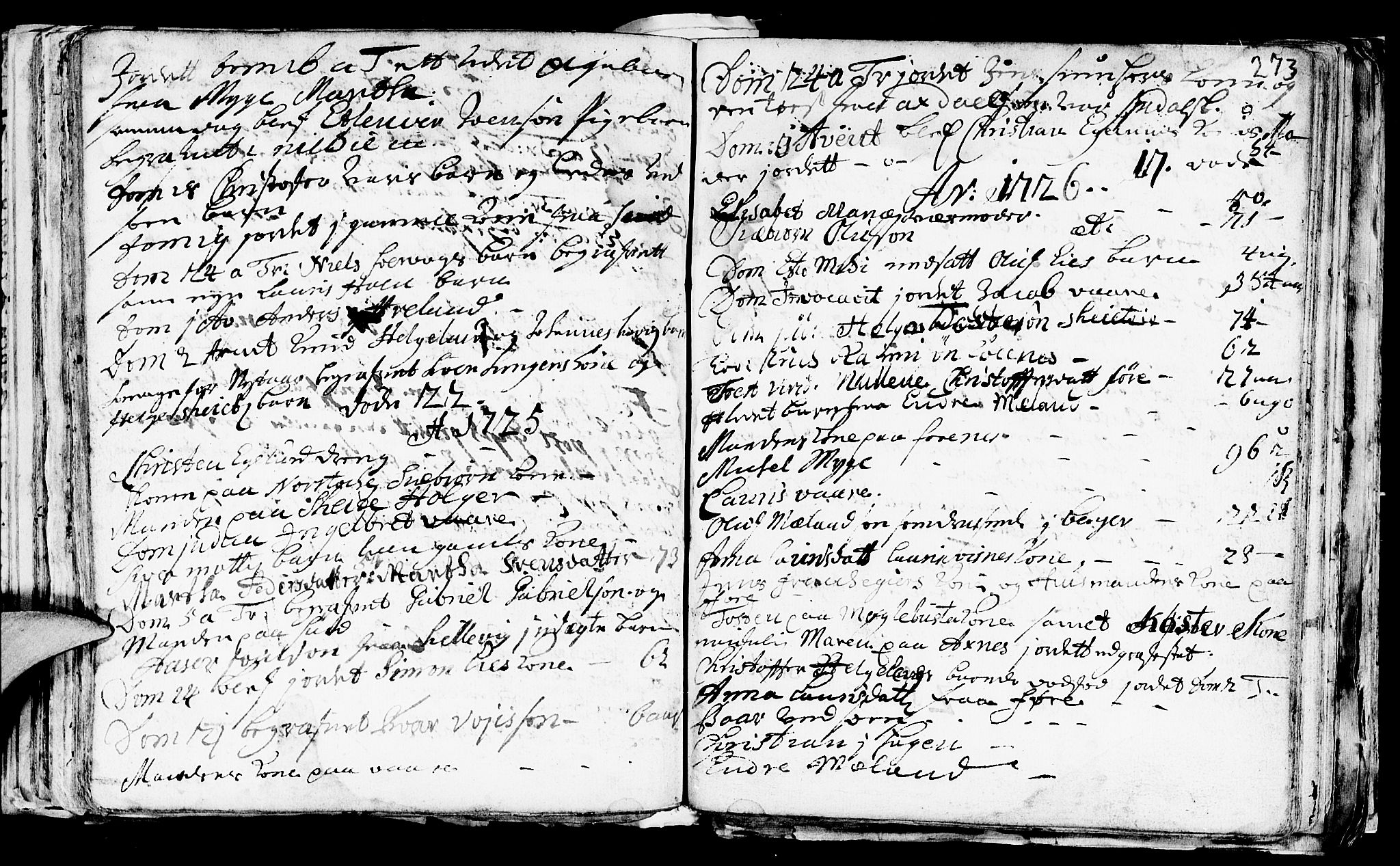 Avaldsnes sokneprestkontor, SAST/A -101851/H/Ha/Haa/L0001: Parish register (official) no. A 1, 1711-1764, p. 273
