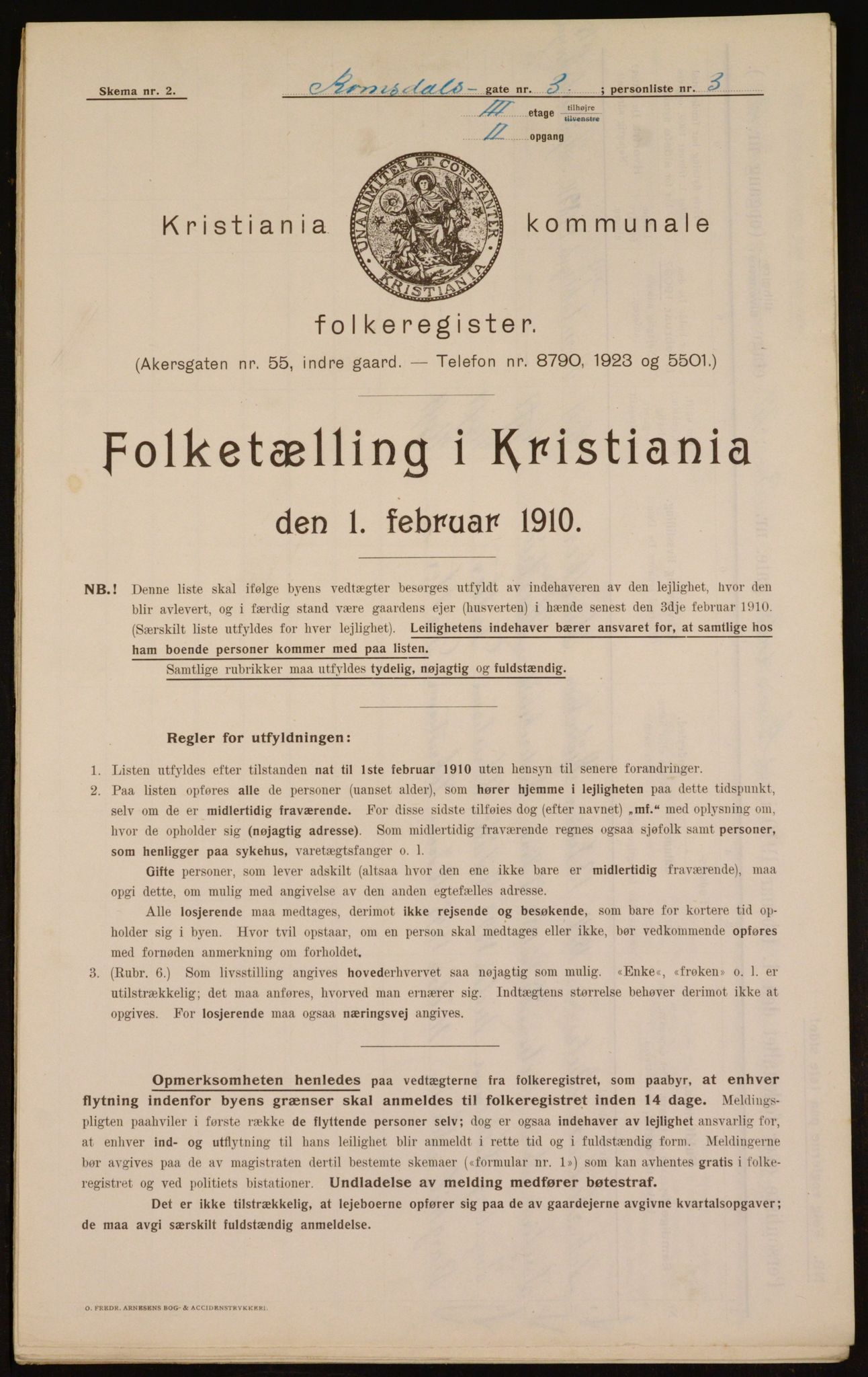 OBA, Municipal Census 1910 for Kristiania, 1910, p. 79529