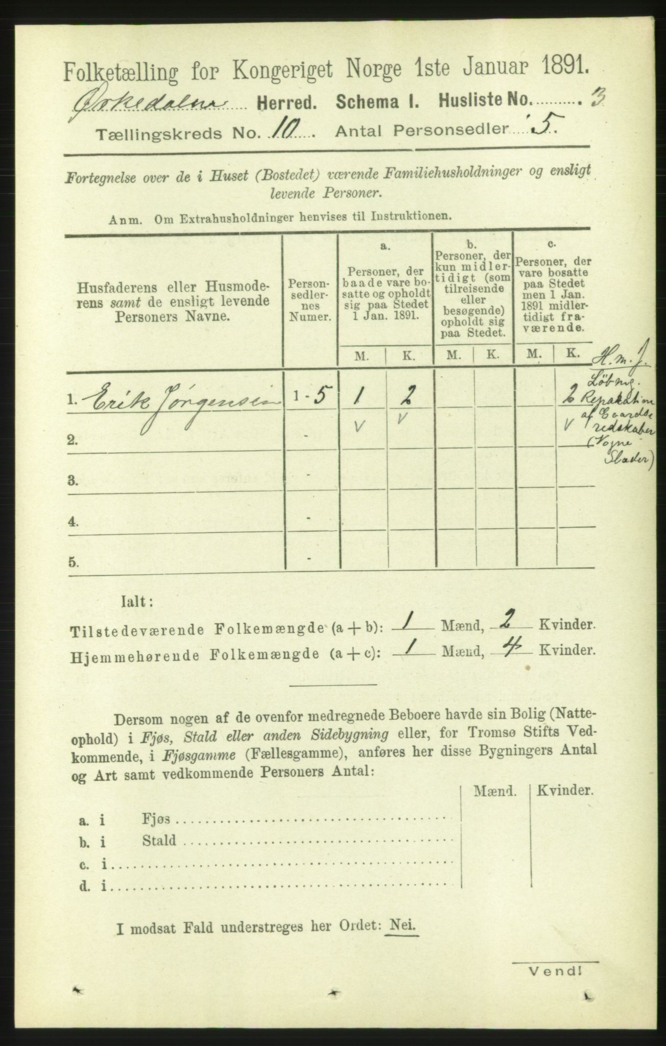 RA, 1891 census for 1638 Orkdal, 1891, p. 4550